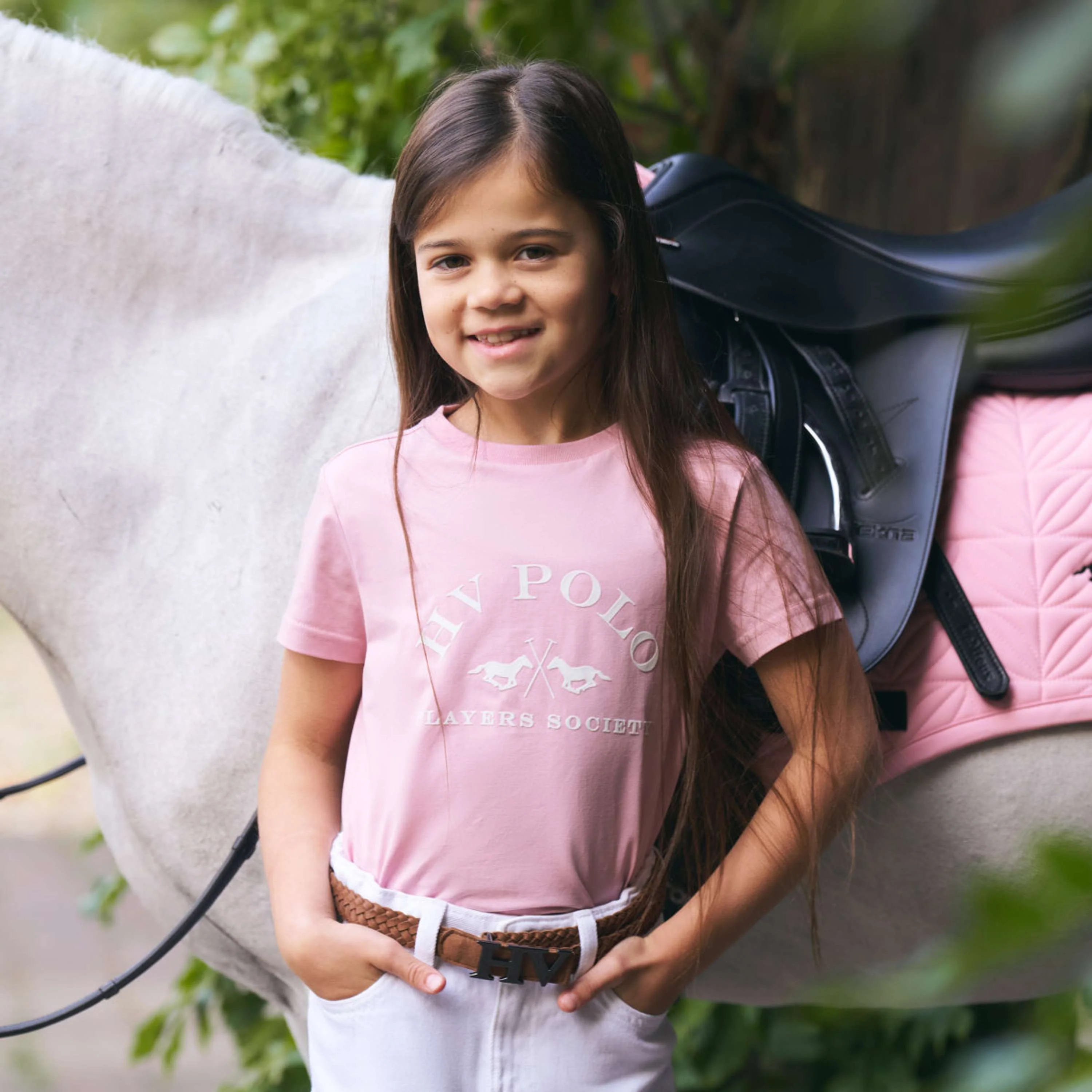 HV Polo T-Shirt HVPNatalie Kids Pretty Pink - Image 2