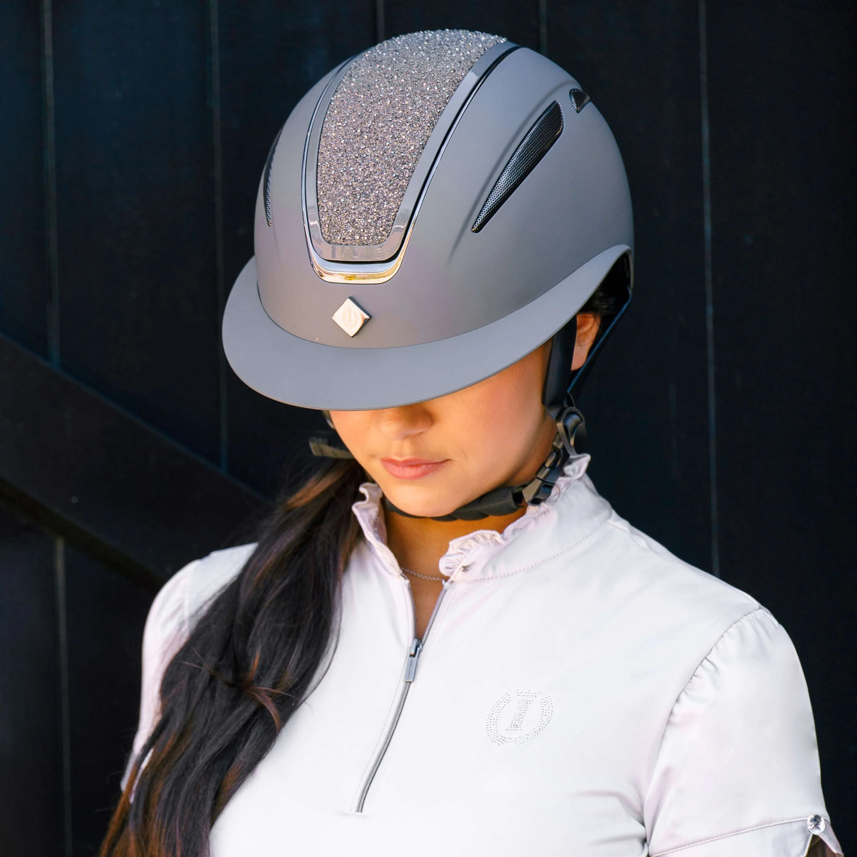 Imperial Riding Bombe IRHOlania Deluxe Big Visor Gris - Image 3