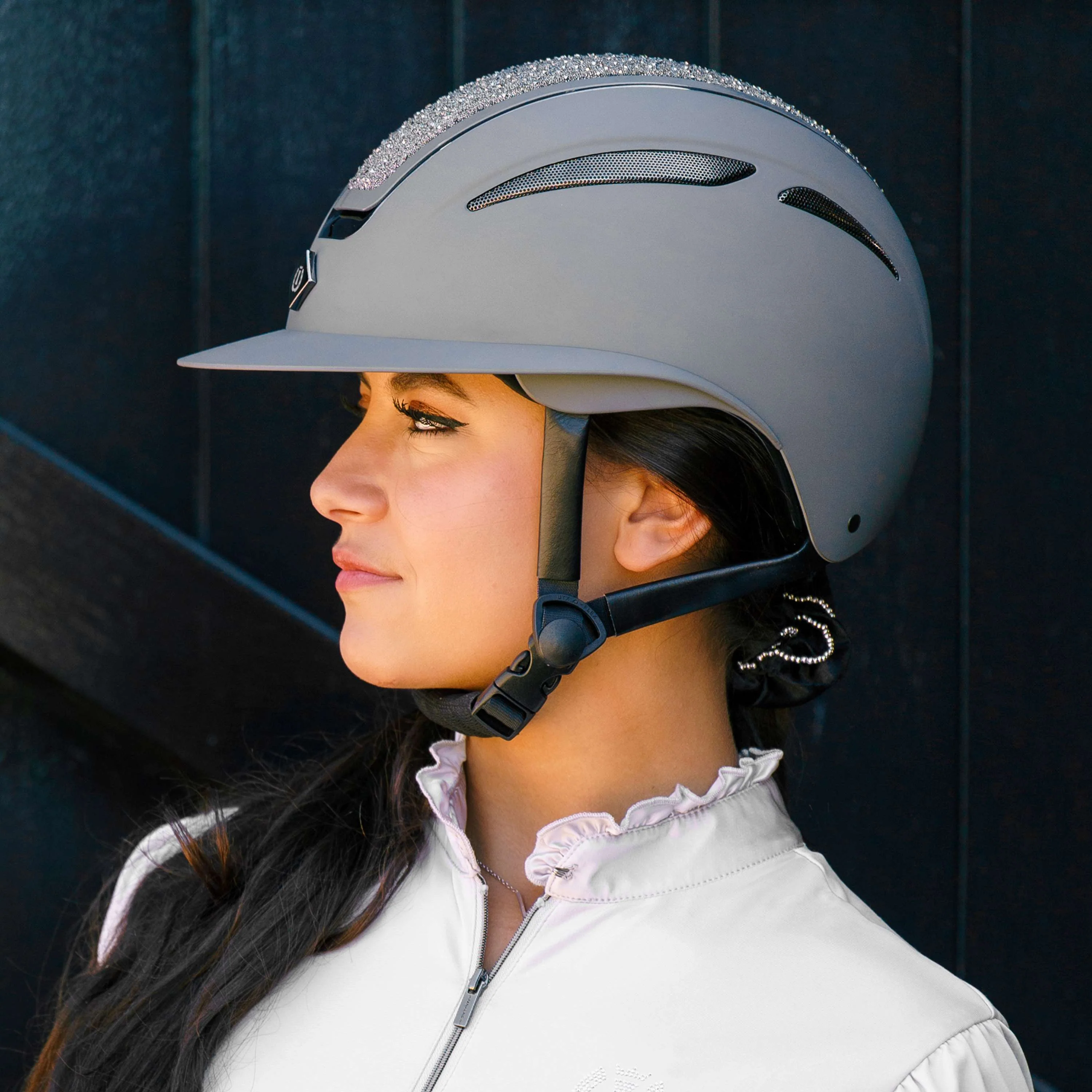 Imperial Riding Bombe IRHOlania Deluxe Big Visor Gris - Image 4