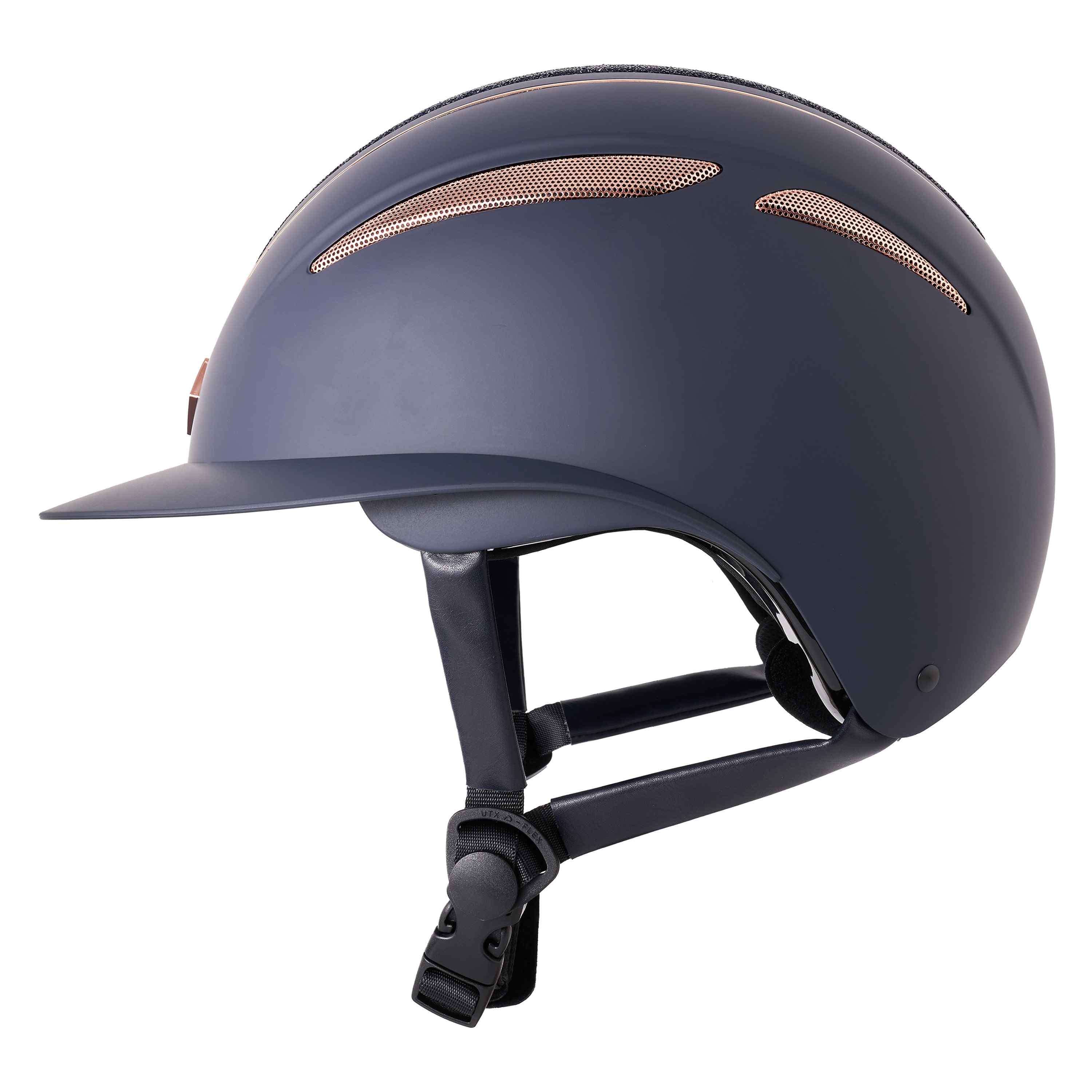 Imperial Riding Bombe IRHOlania Deluxe Big Visor Marine/Rosegold - Image 2