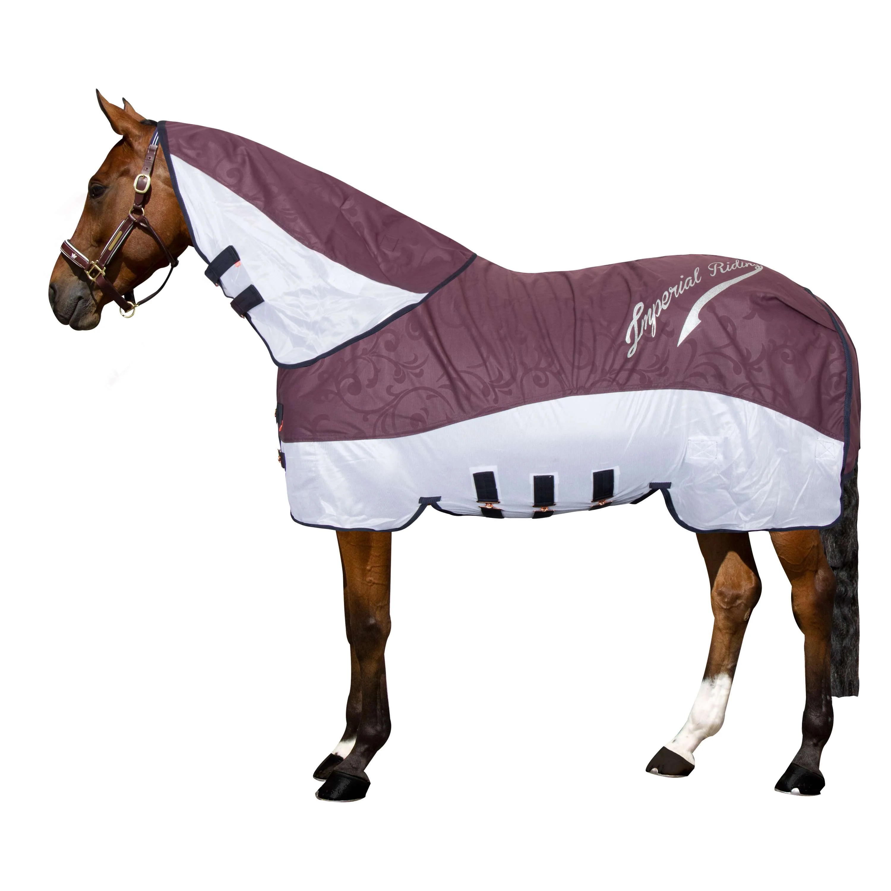 Imperial Riding Couvre-Cou IRHSuper-Dry Bordeaux - Image 2