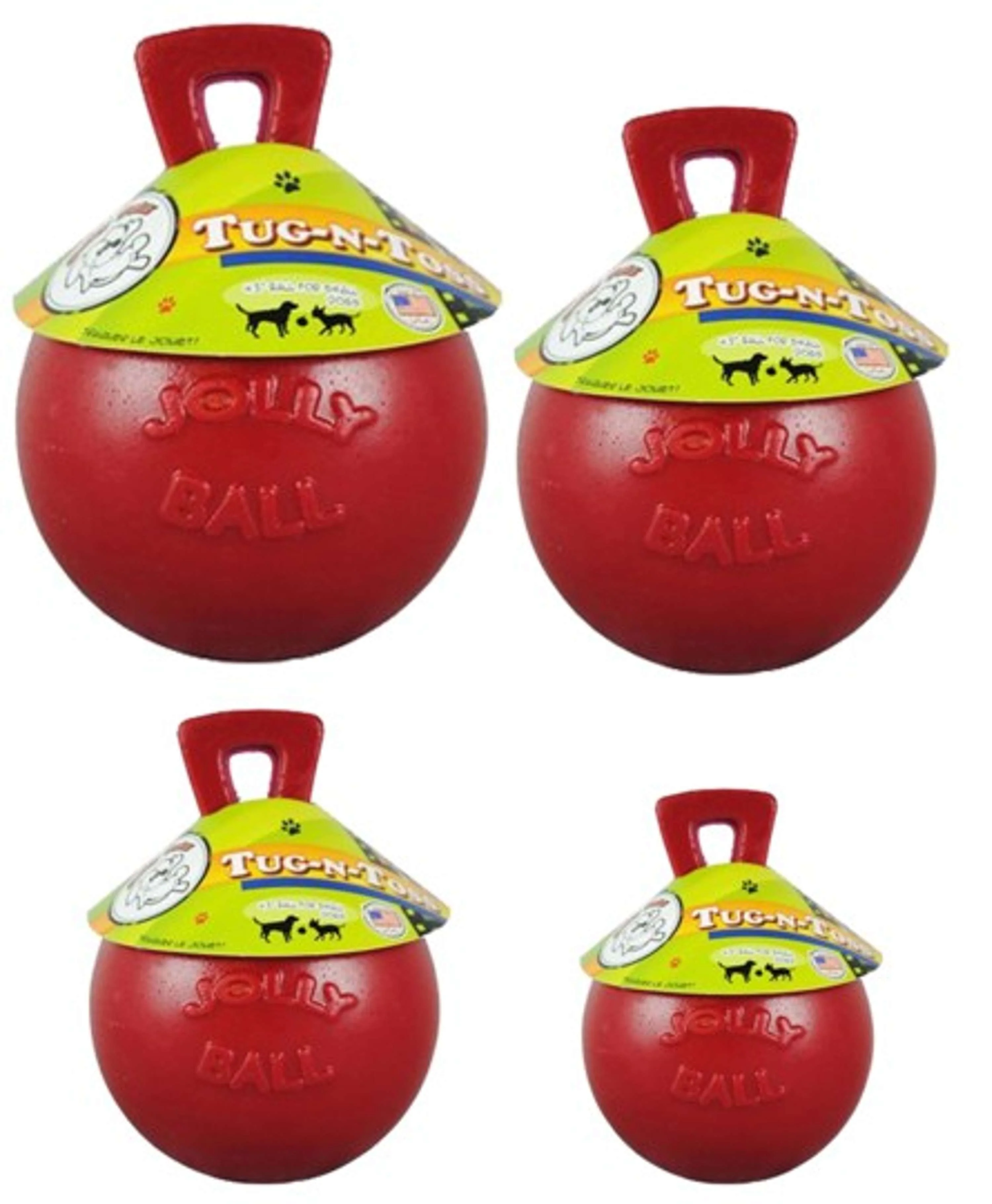 Jolly Ball Tug-n-Toss Rouge - Image 2