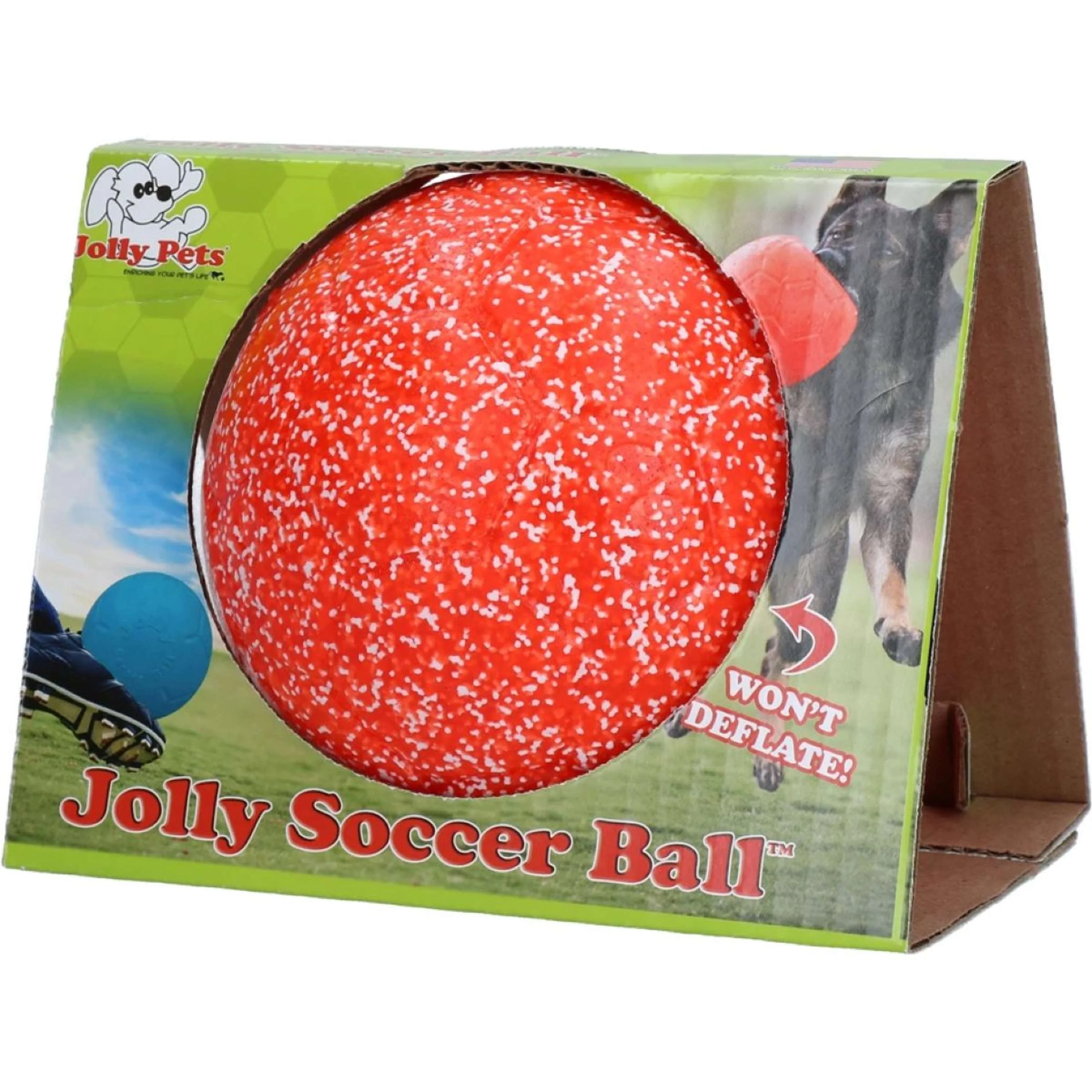 Jolly Pets Ballon de Foot Orange/blanc - Image 2