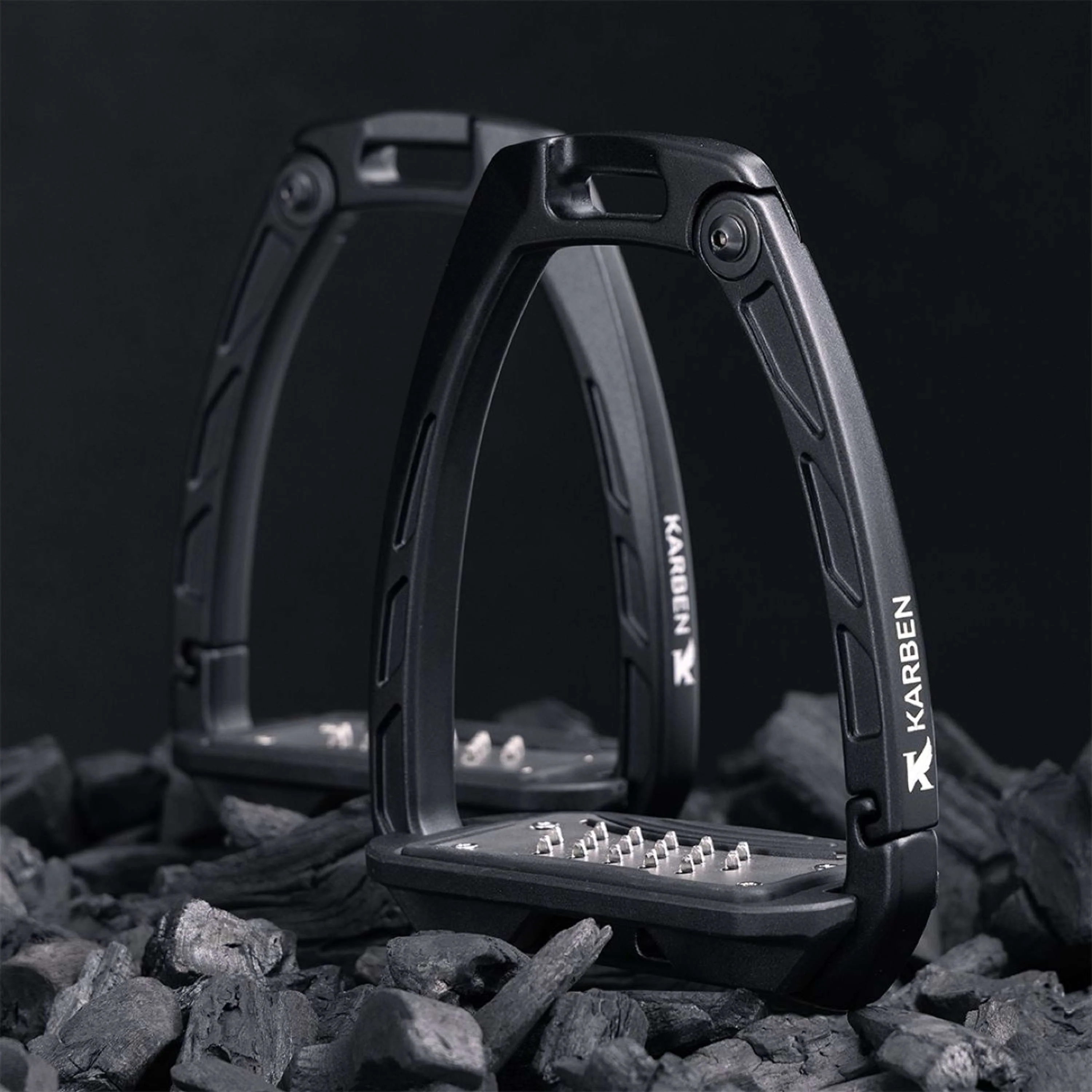 Karben by Shires Étrier Ultra Grip Noir - Image 3