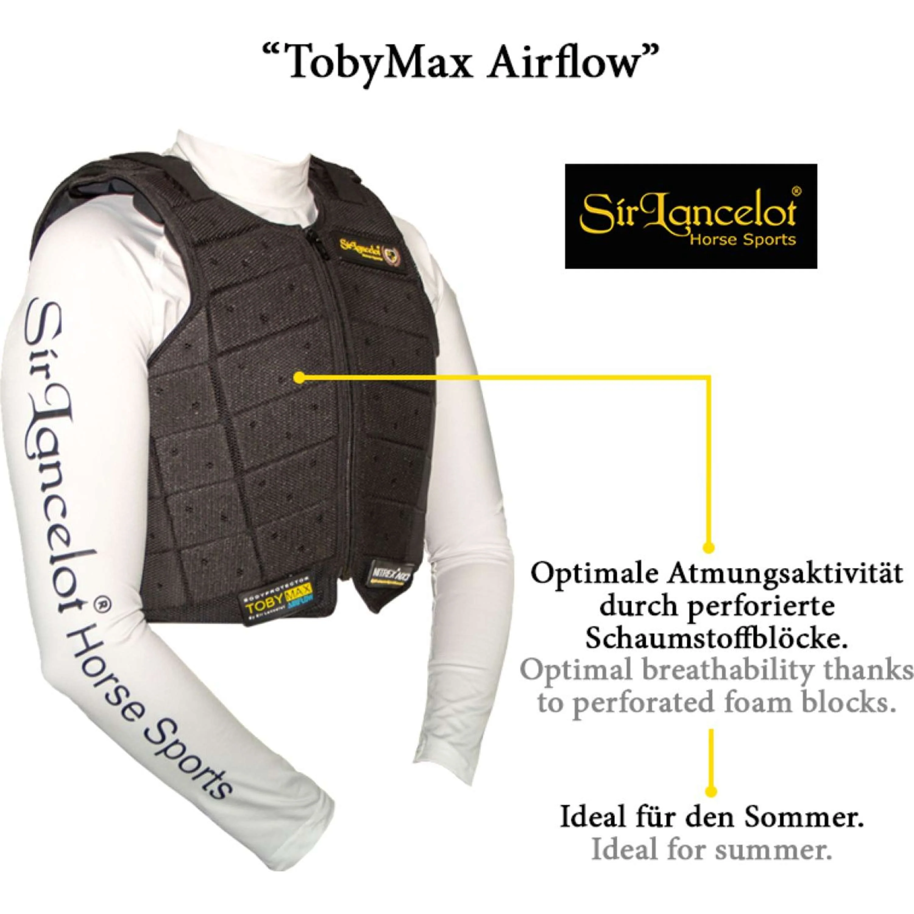 Kavalkade Bodyprotector Toby Max Airflow Summer Noir - Image 2