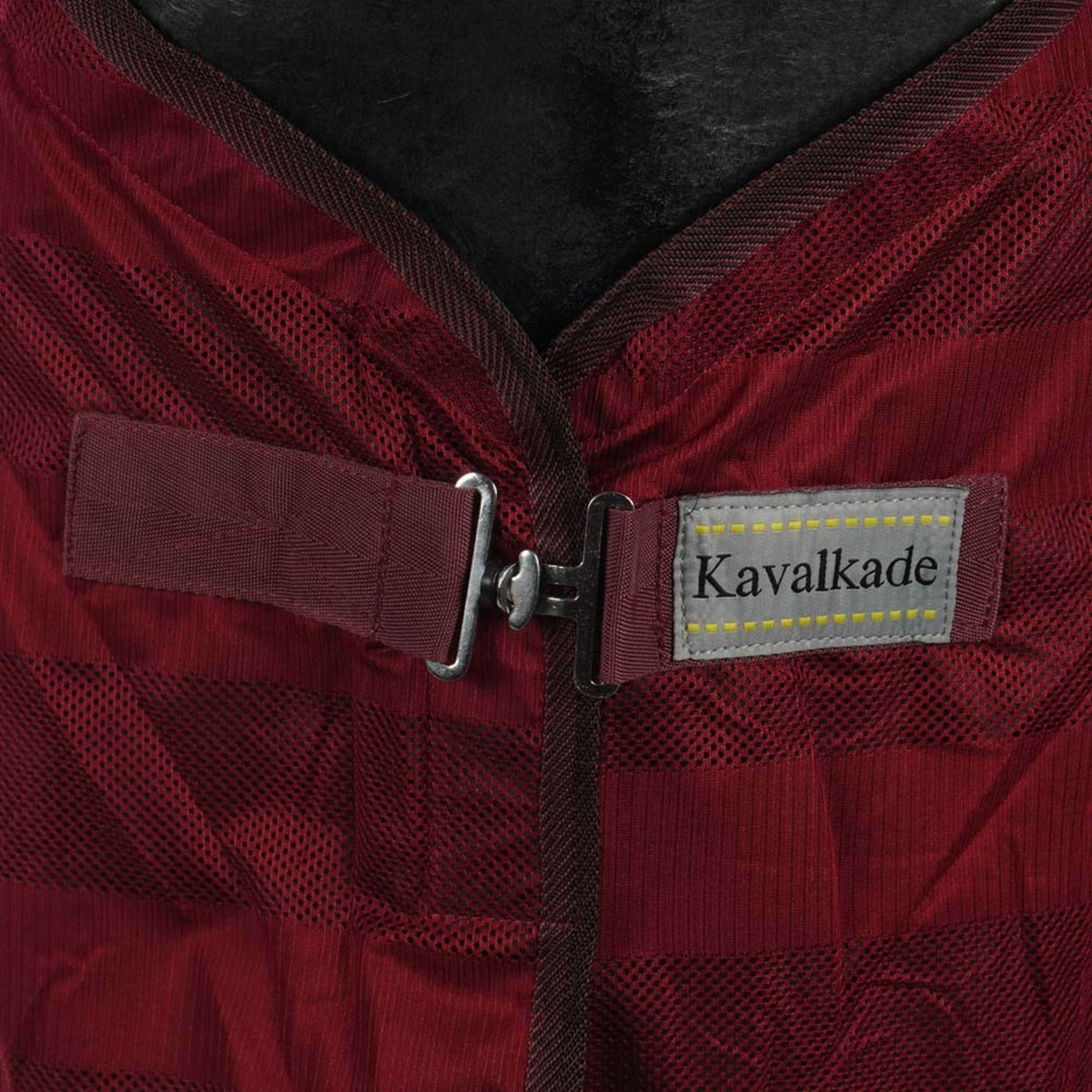 Kavalkade Couverture Anti-Mouches Stripe Bordeaux - Image 3