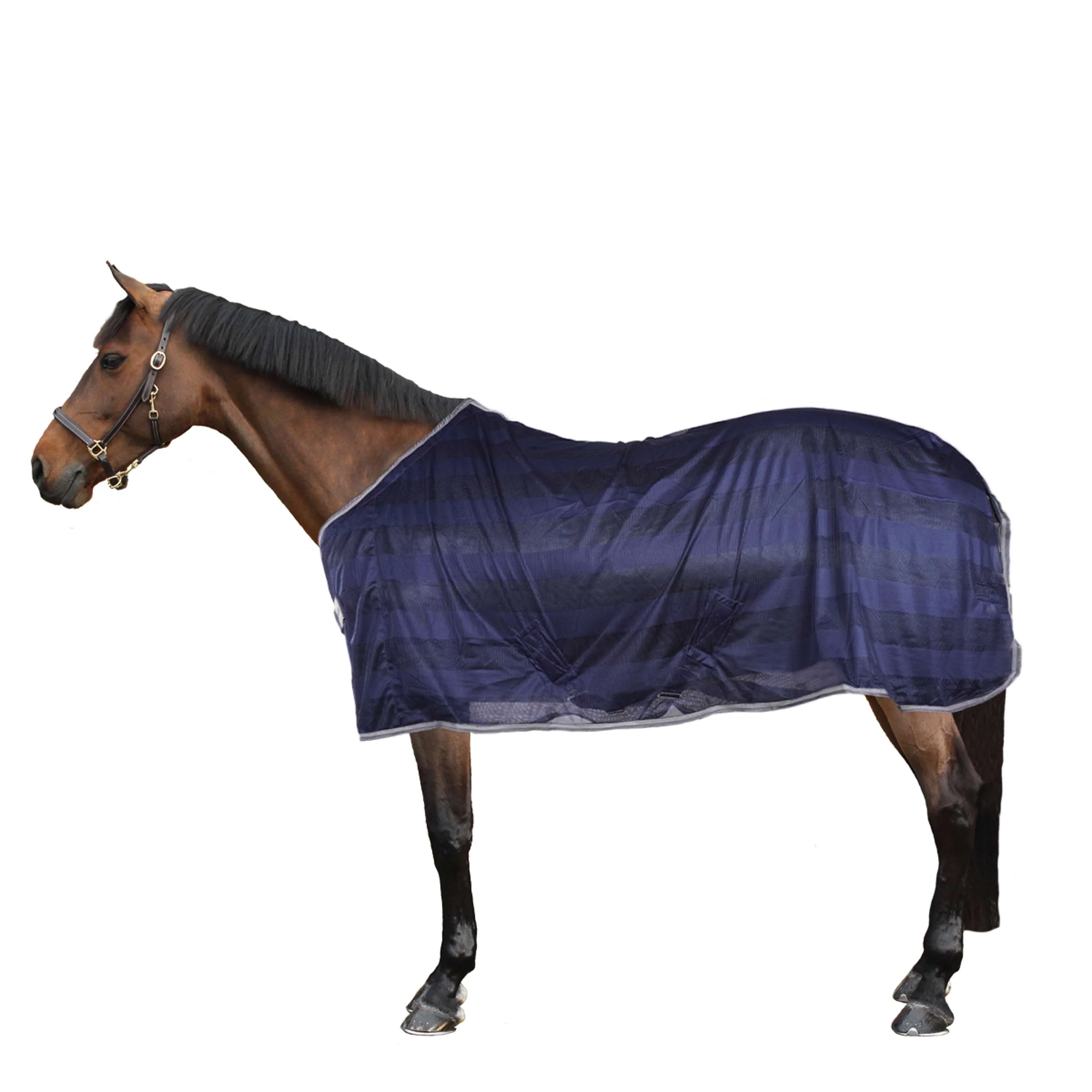 Kavalkade Couverture Anti-Mouches Stripe Marin - Image 3