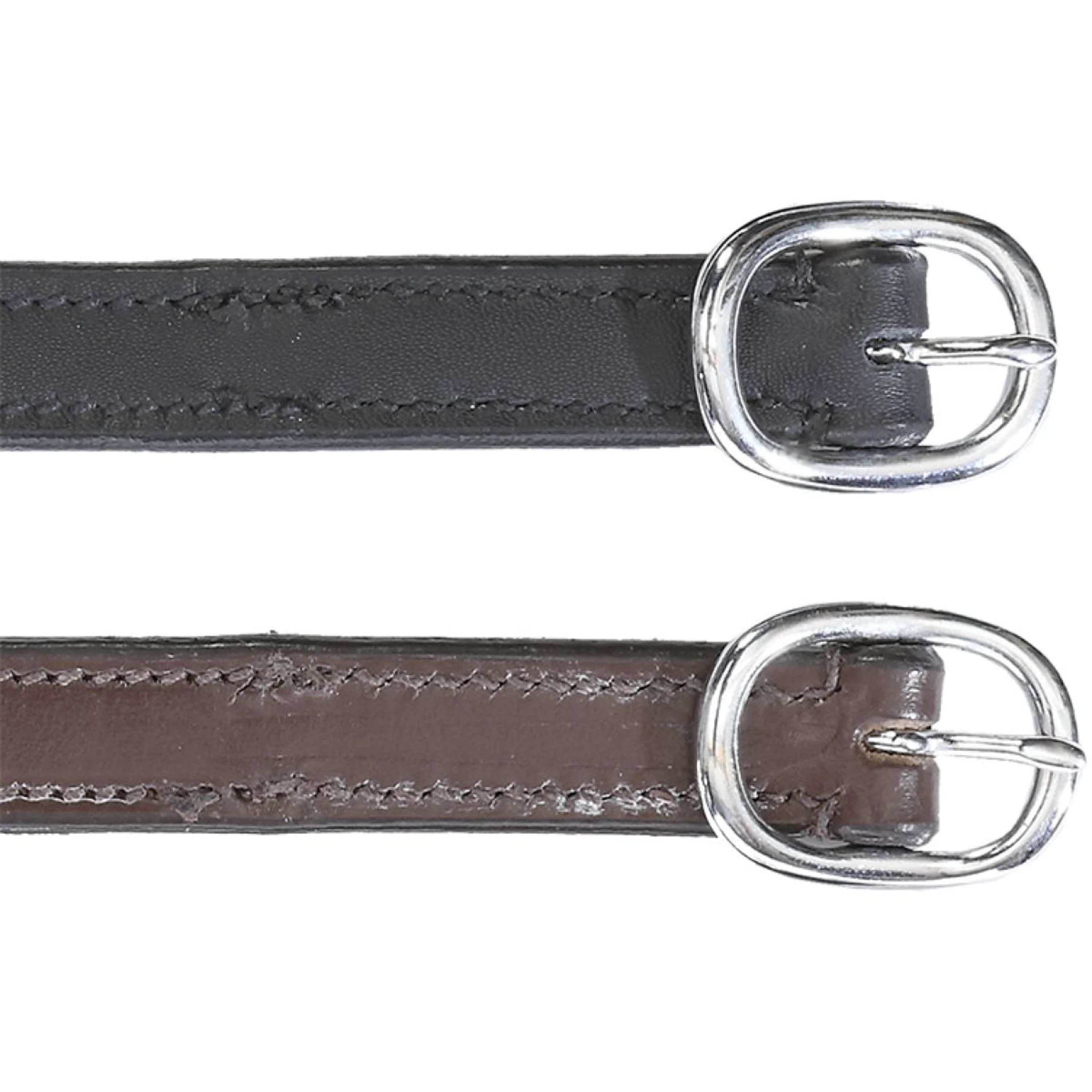Kavalkade Lanières pour Éperons Cuir Noir - Image 2