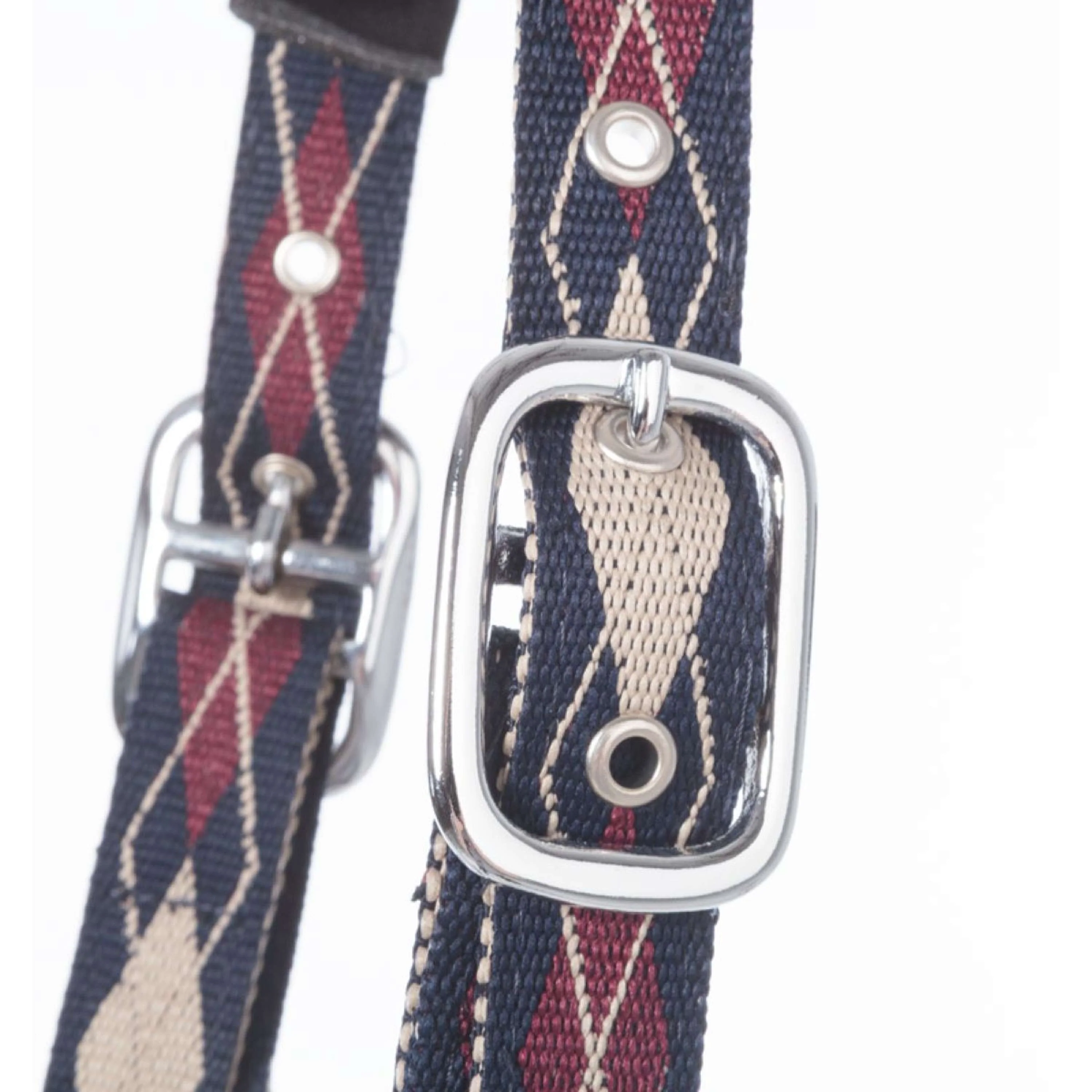 Kavalkade Licol Classic Raute Bleu/Creme/Bordeaux - Image 3