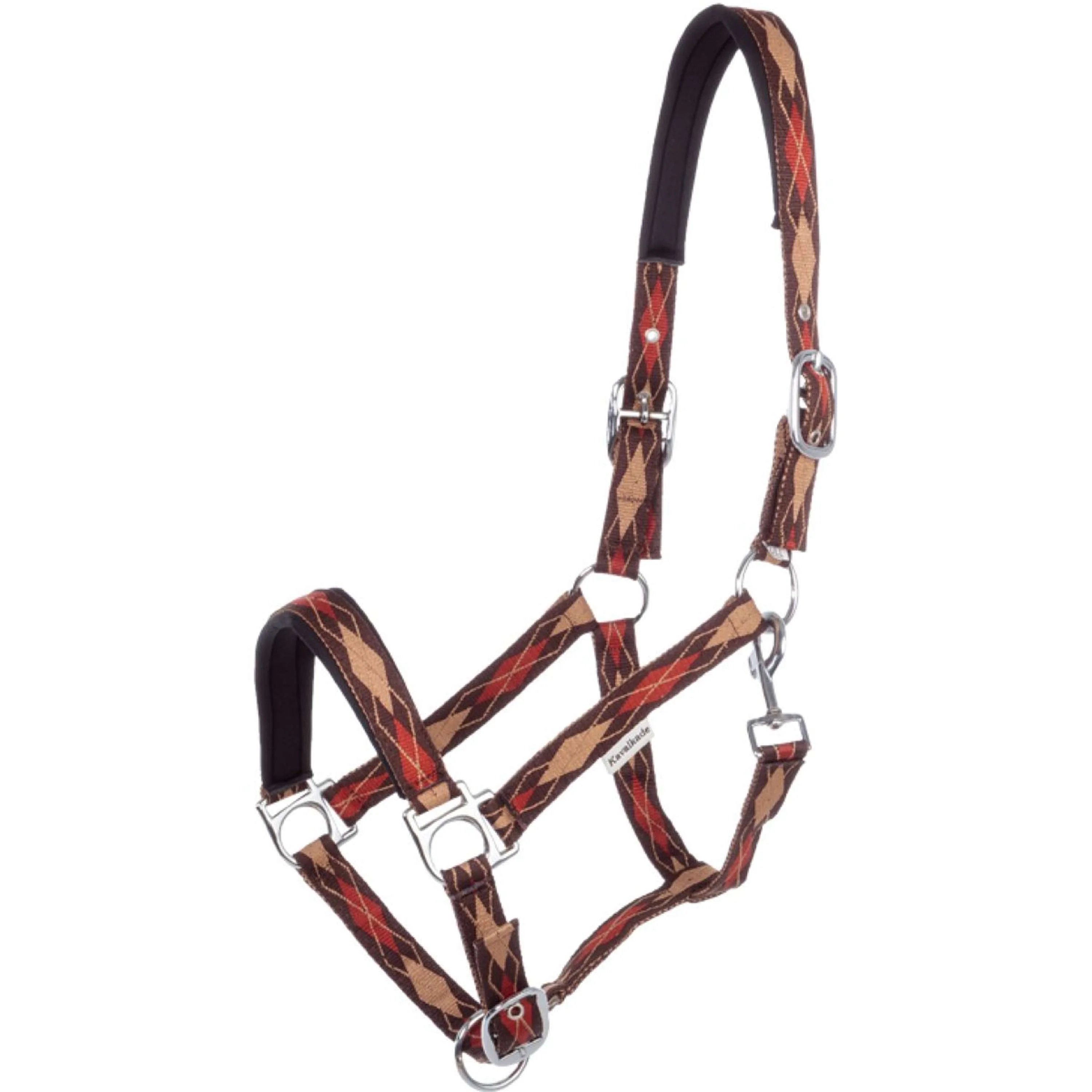 Kavalkade Licol Classic Raute Marron/Marron Clair/Orange - Image 2