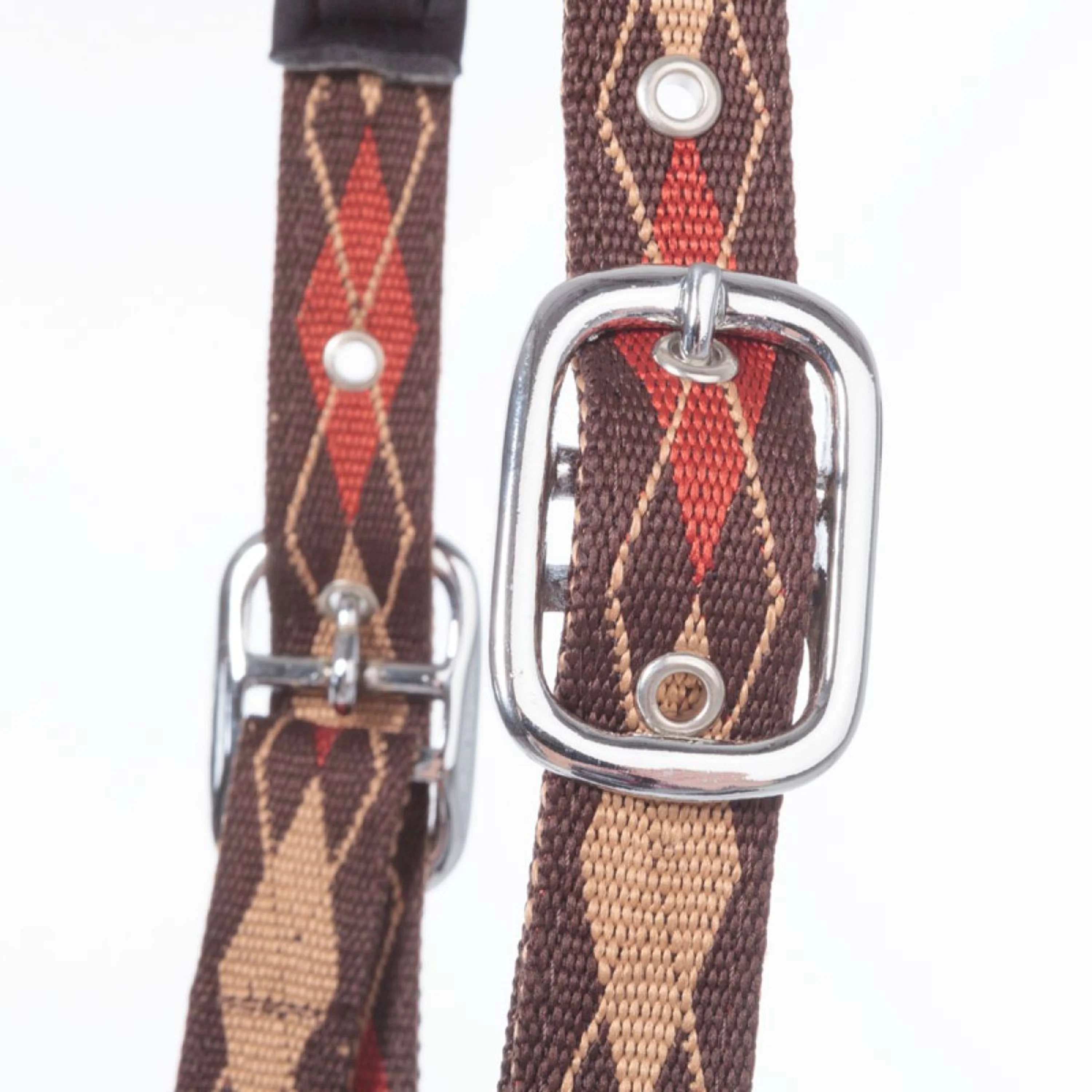 Kavalkade Licol Classic Raute Marron/Marron Clair/Orange - Image 3