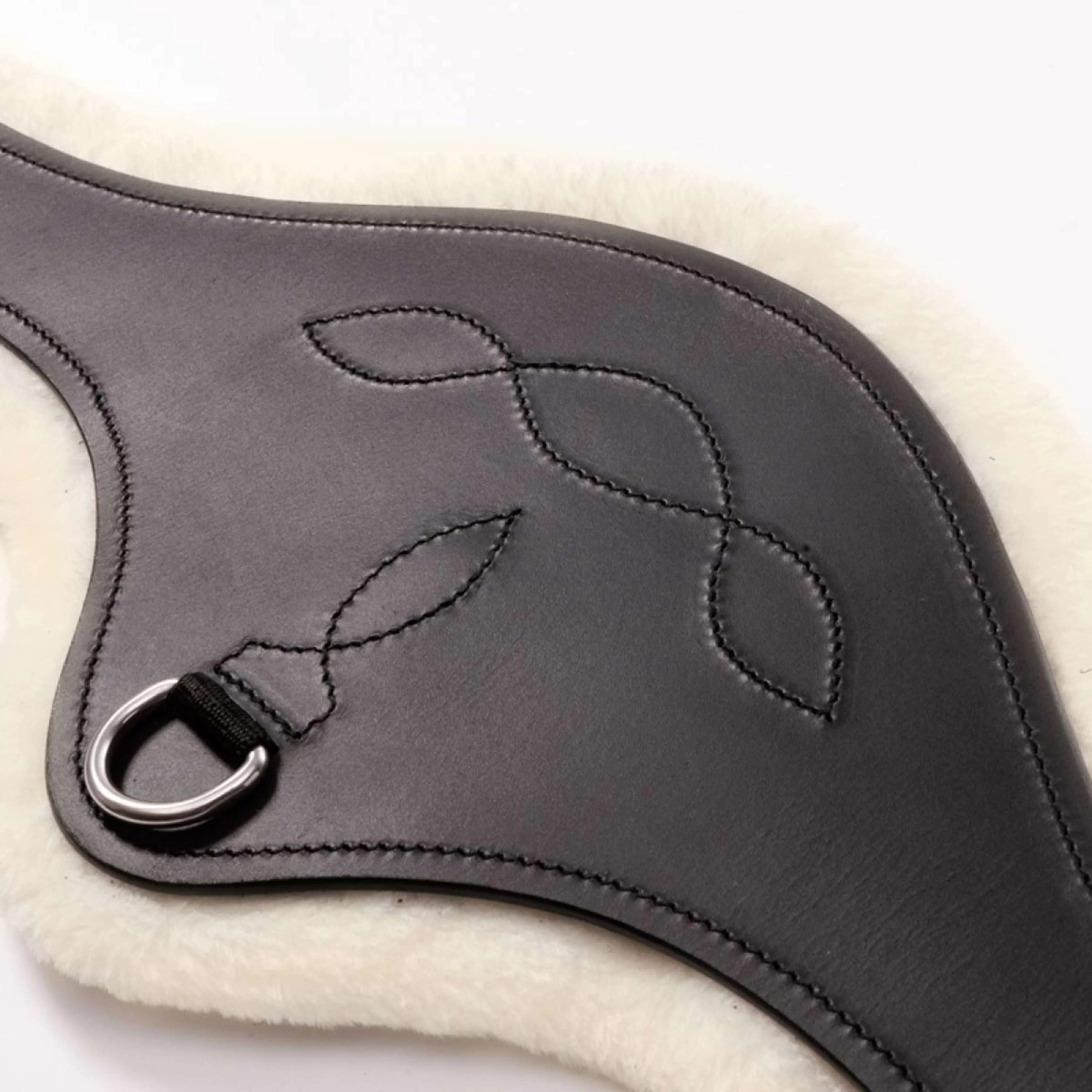 Kavalkade Sangle Polyvalente Casper Oiled Leather Fausse fourrure avec élastique Noir/Naturel - Image 2