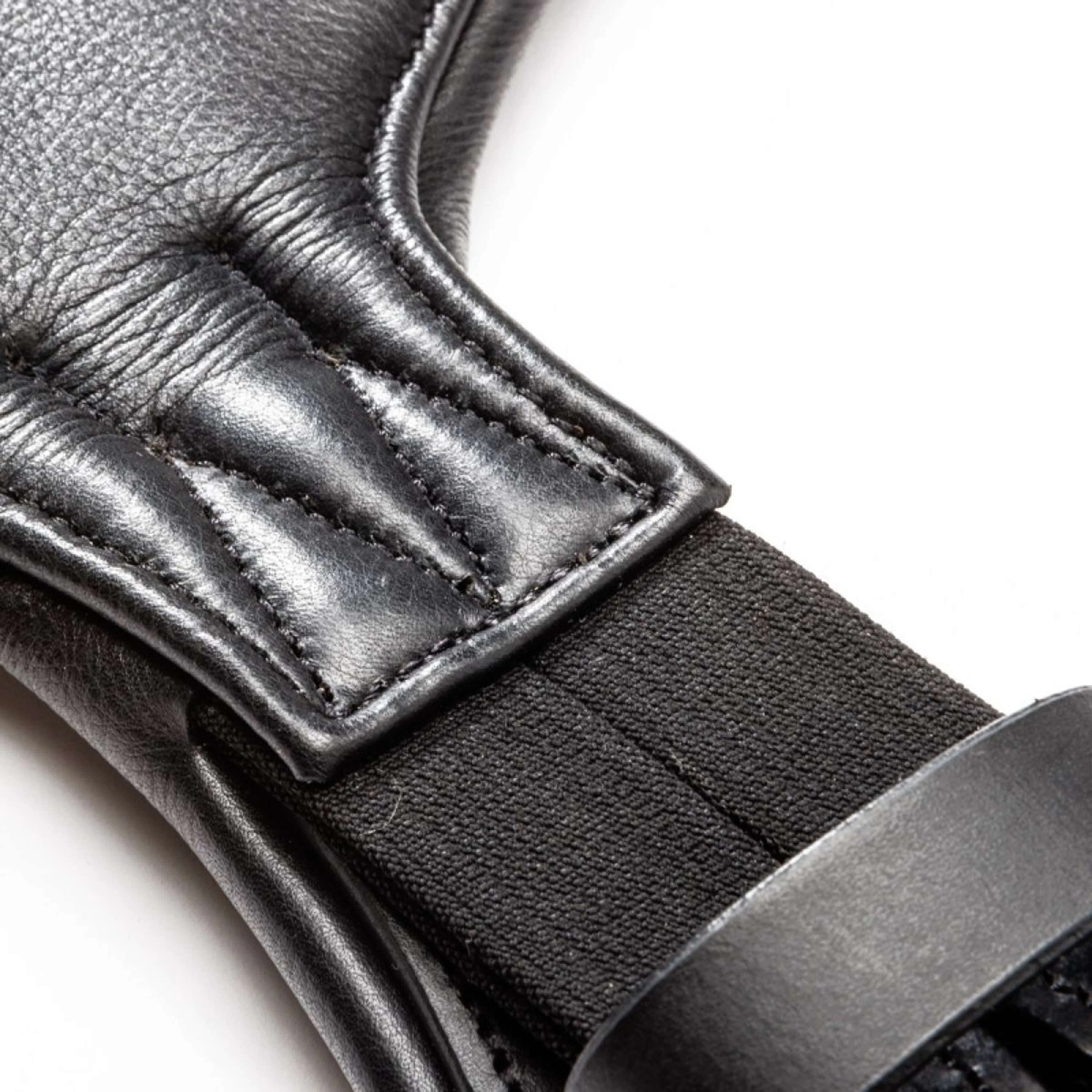 Kavalkade Sangle de Dressage Casper Soft Leather avec Élastique Noir - Image 3