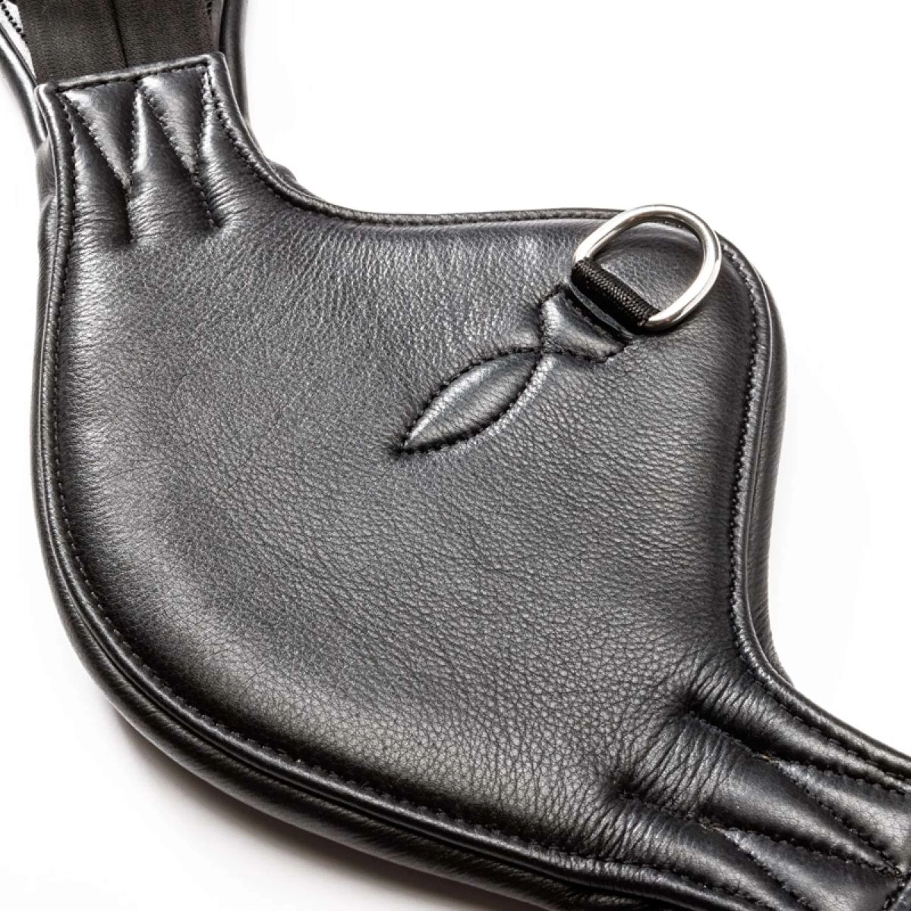Kavalkade Sangle de Dressage Casper Soft Leather avec Élastique Noir - Image 4