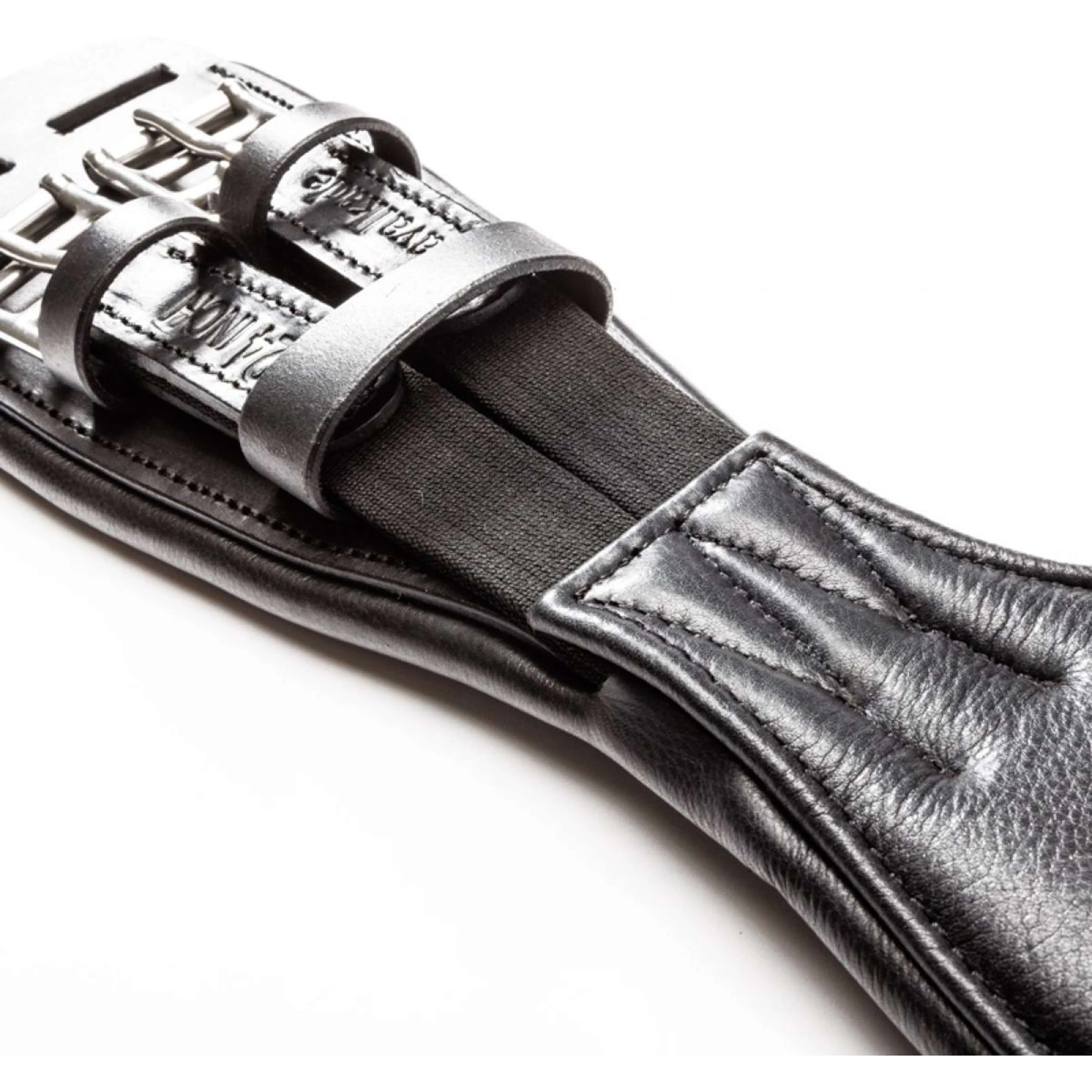 Kavalkade Sangle de Dressage Casper Soft Leather avec Élastique Noir - Image 5