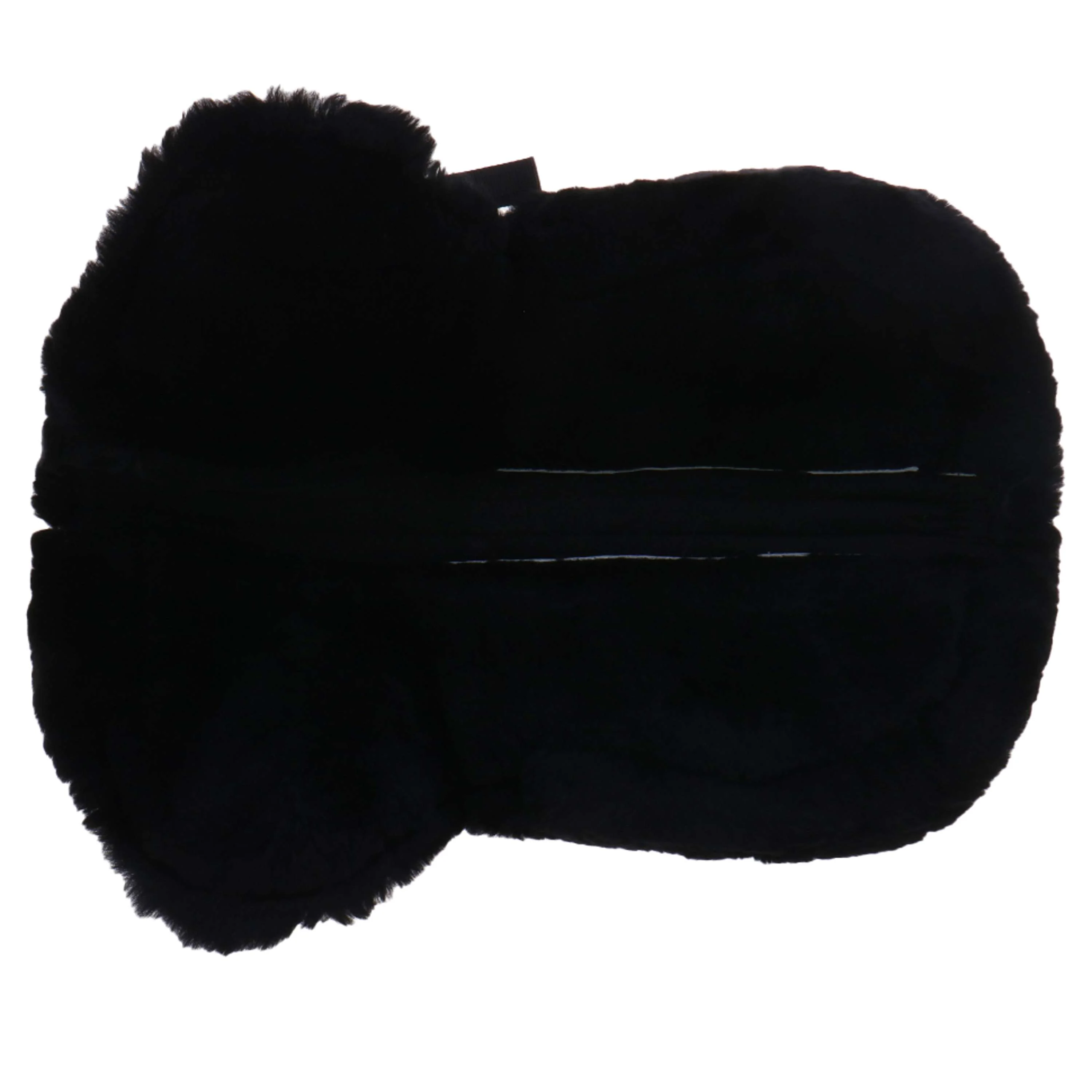 Kavalkade Tapis Sous-Selle avec Peau d'Agneau et Inserts Noir - Image 3