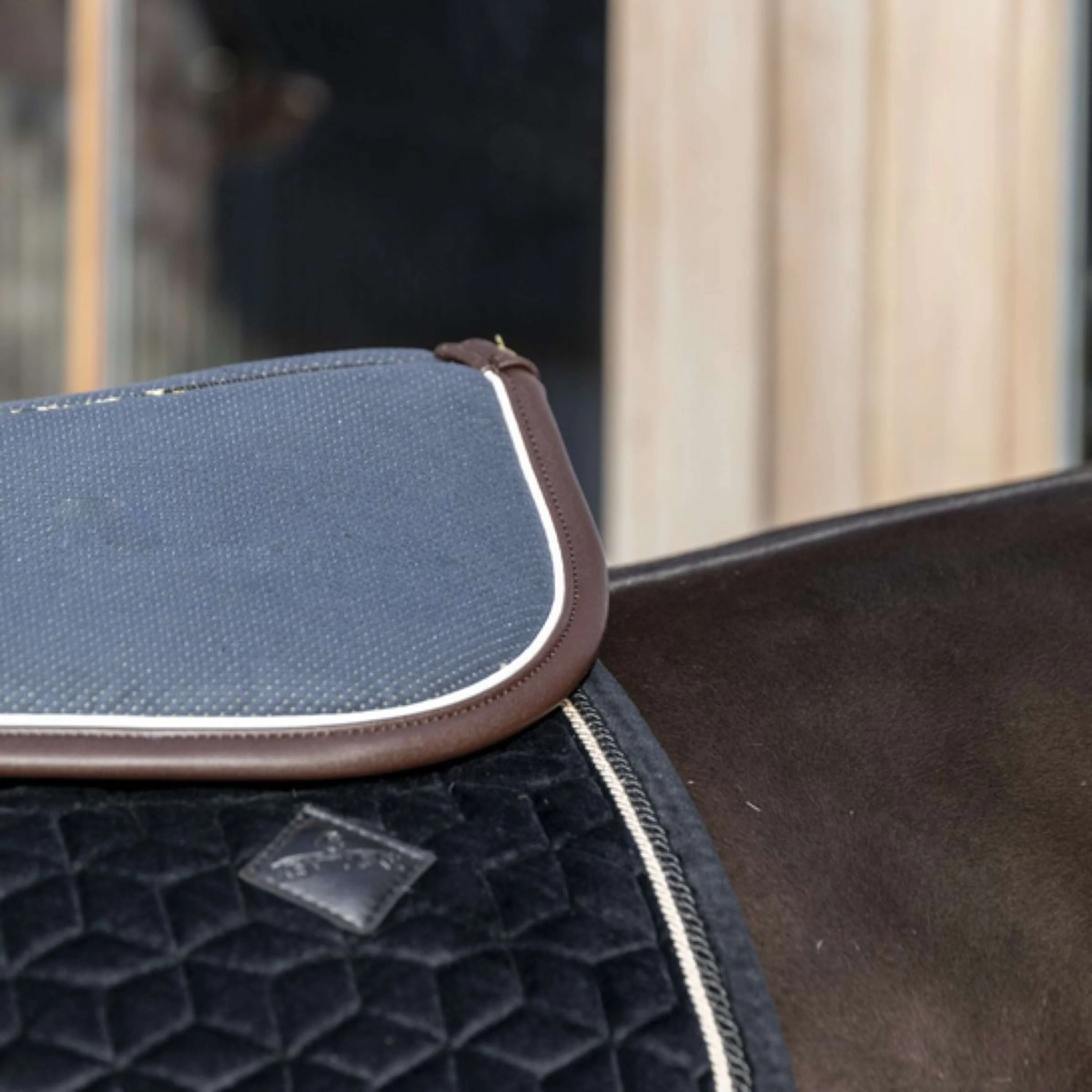 Kentucky Amortisseur Halfpad Anatomic Absorb Navy/White/Brown - Image 3