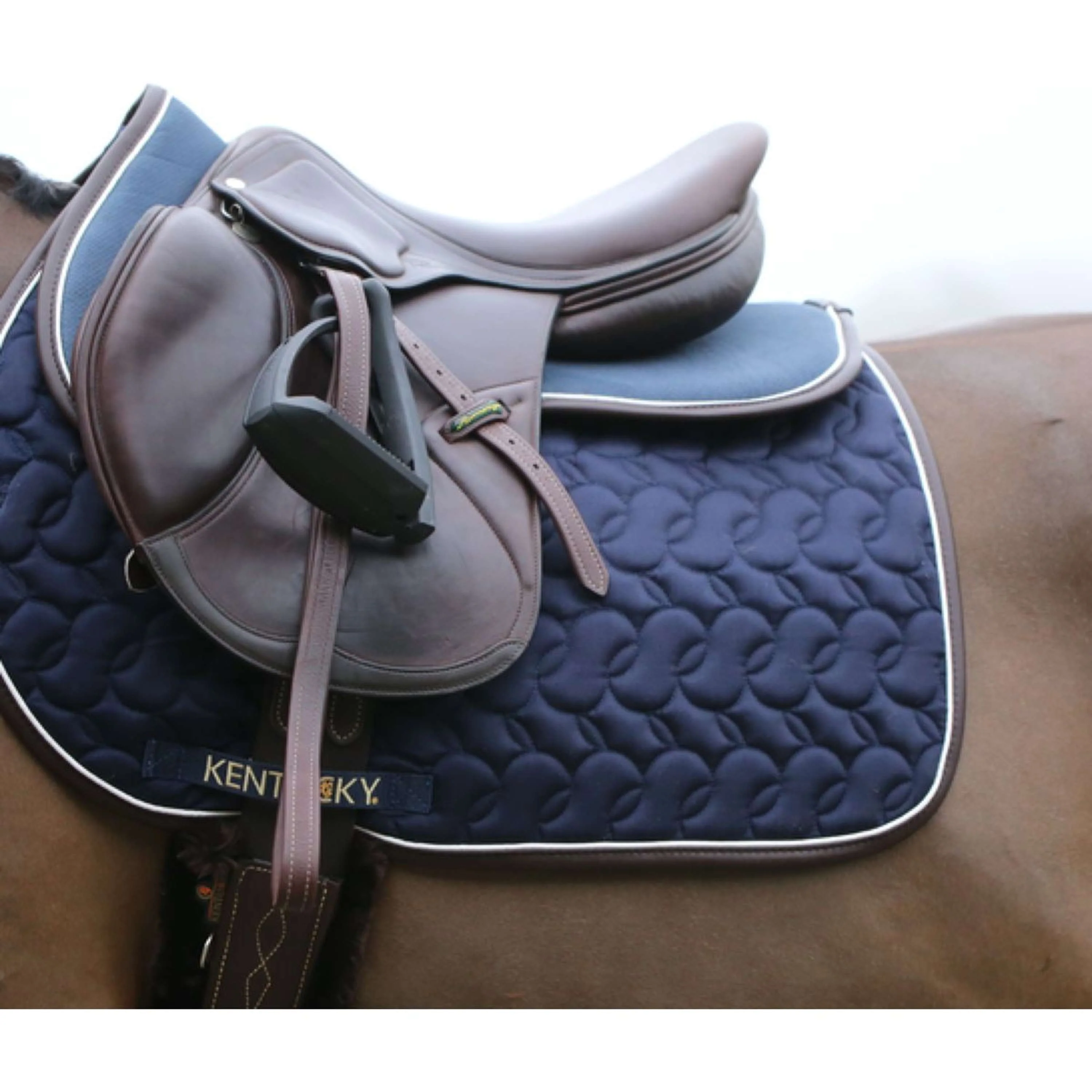 Kentucky Amortisseur Halfpad Anatomic Absorb Navy/White/Brown - Image 4