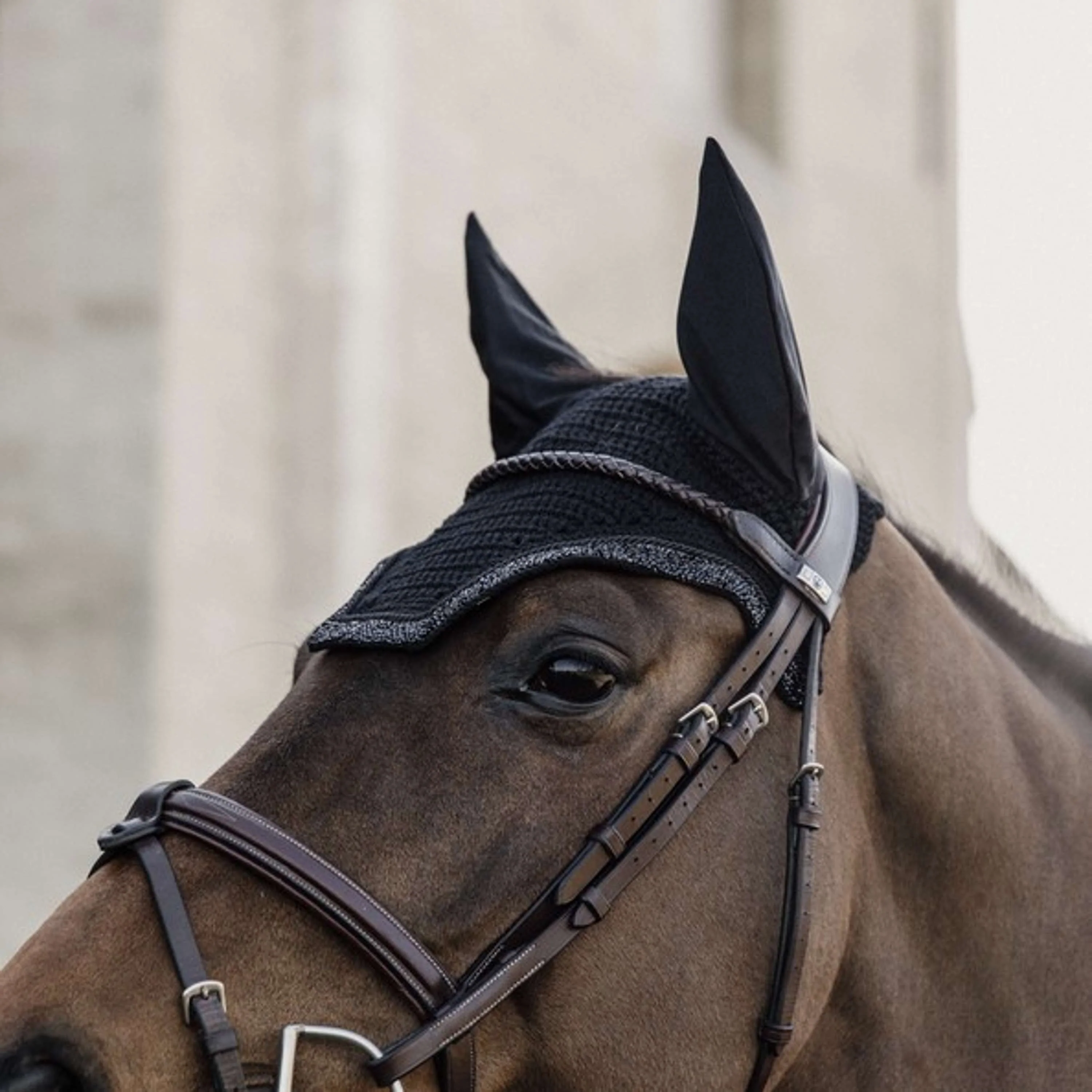 Kentucky Bonnet Anti-Mouches Wellington Paillettes Pierres Noir - Image 2
