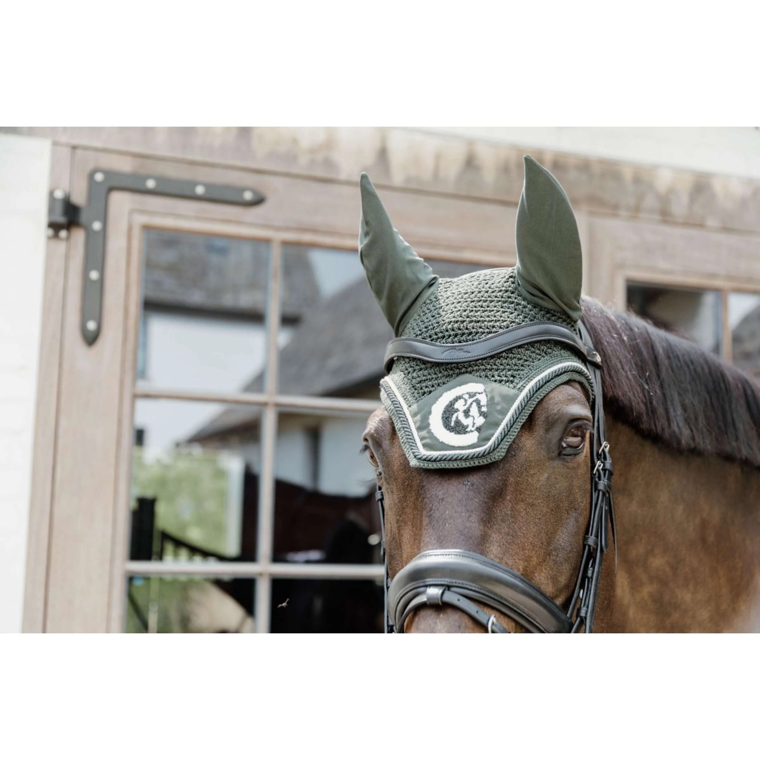 Kentucky Bonnet Anti-Mouches Wellington Soundless 3D Logo Rope Pine Green - Image 2