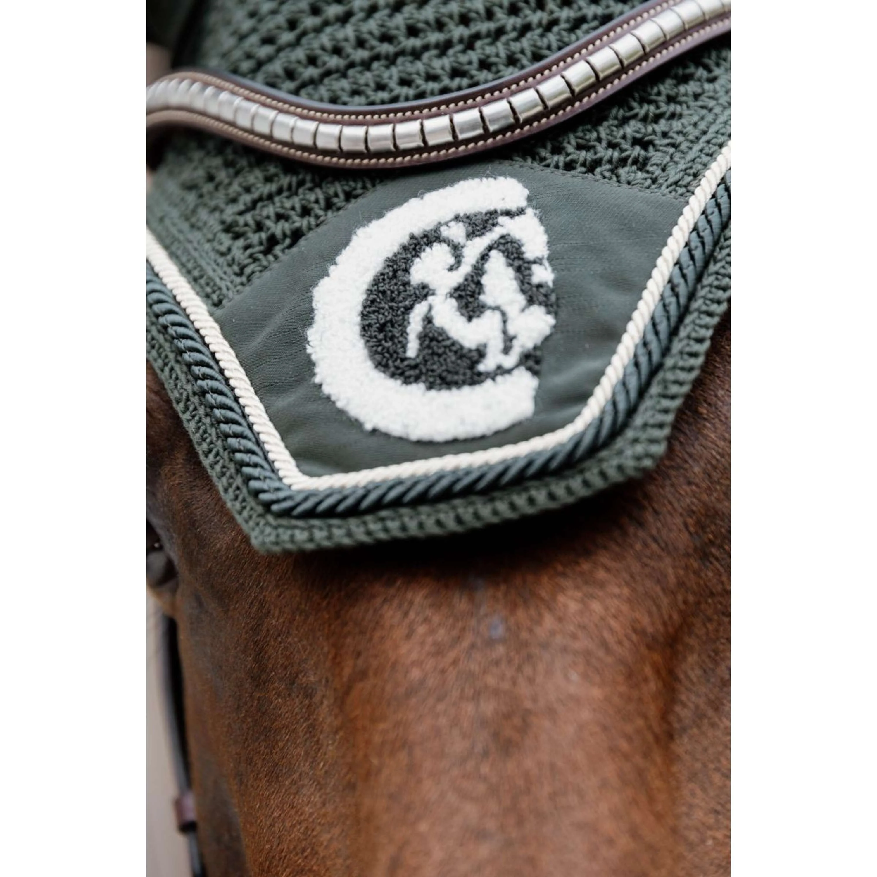 Kentucky Bonnet Anti-Mouches Wellington Soundless 3D Logo Rope Pine Green - Image 3