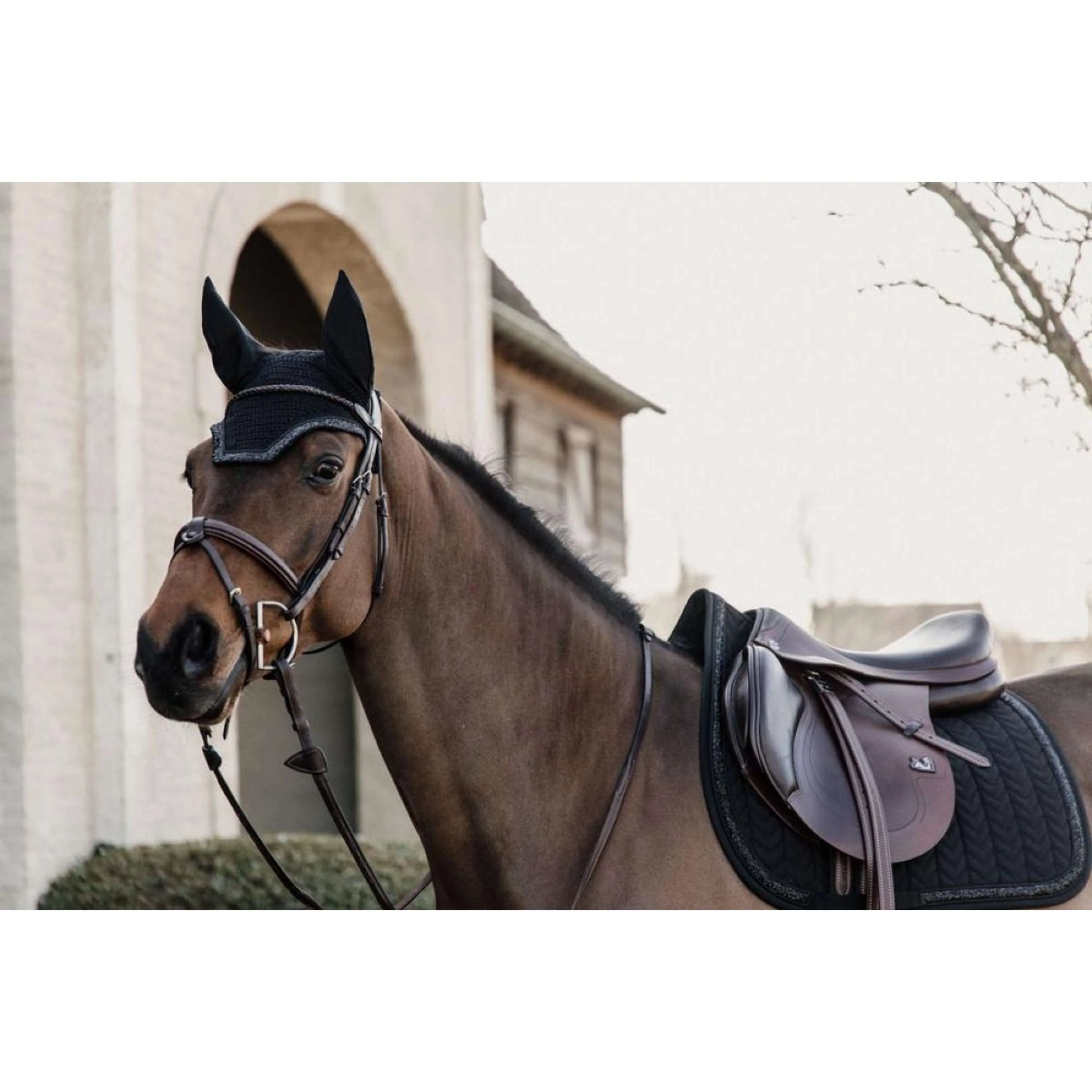Kentucky Bonnet Anti-Mouches Wellington Soundless Glitter Stone Noir - Image 2
