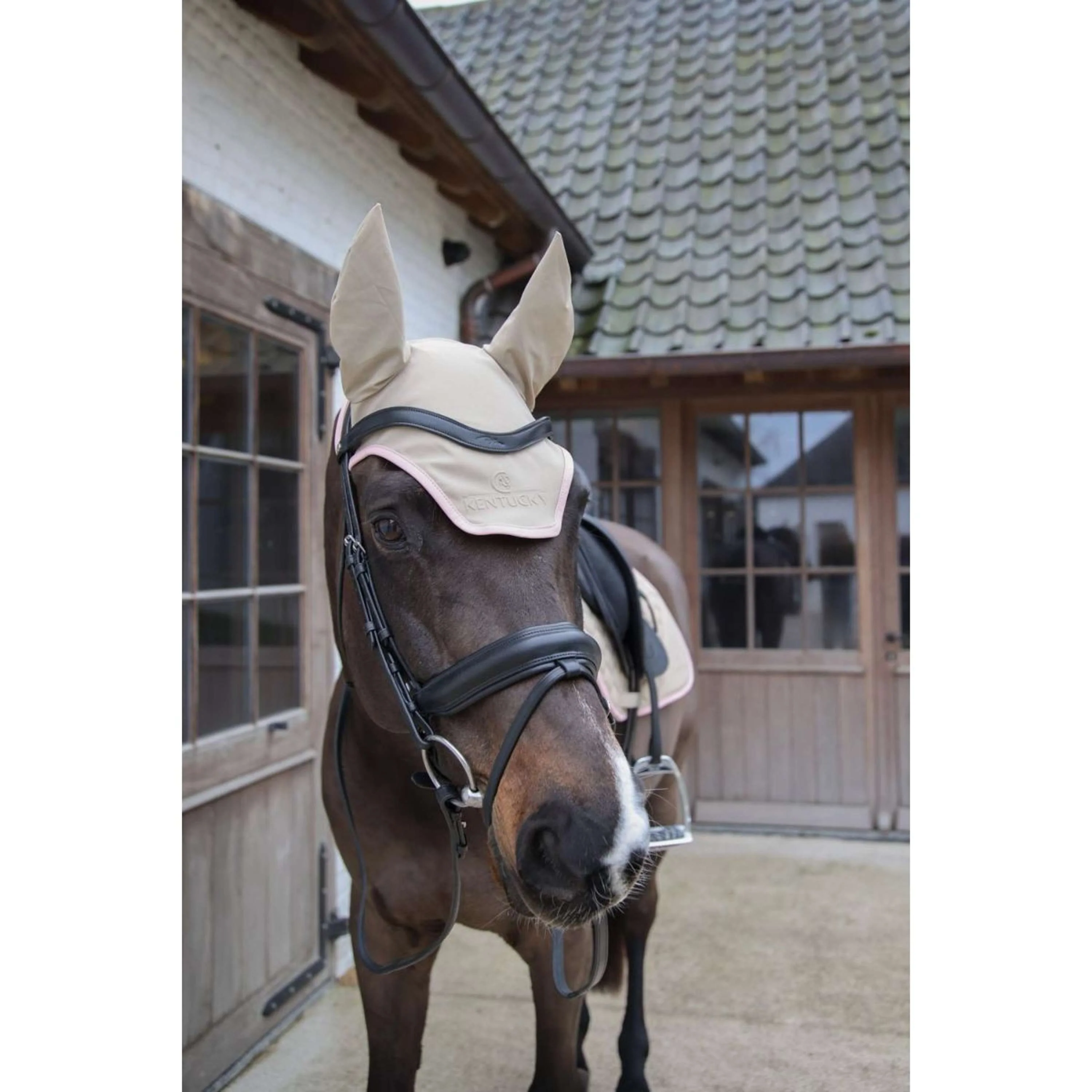 Kentucky Bonnet Anti-Mouches Wellington Soundless Softshell Beige/Old Rose - Image 2