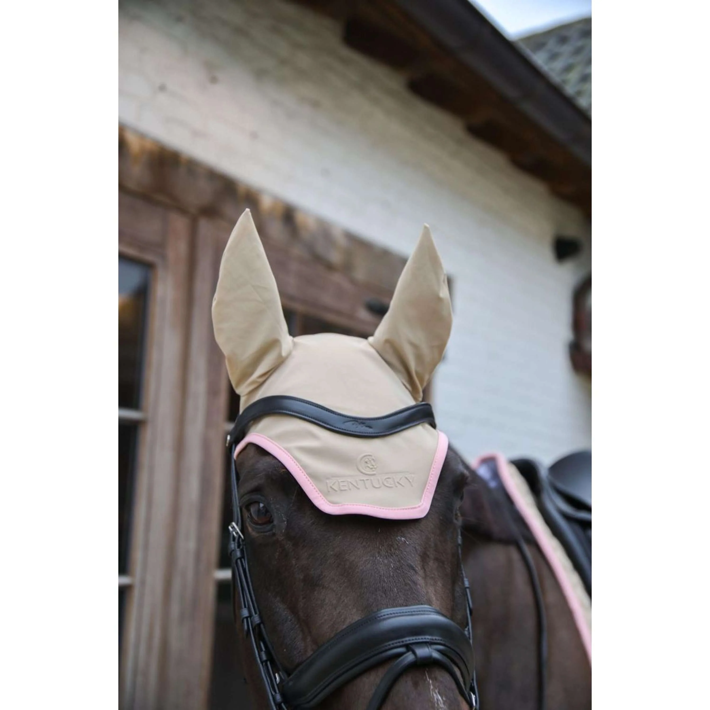 Kentucky Bonnet Anti-Mouches Wellington Soundless Softshell Beige/Old Rose - Image 3