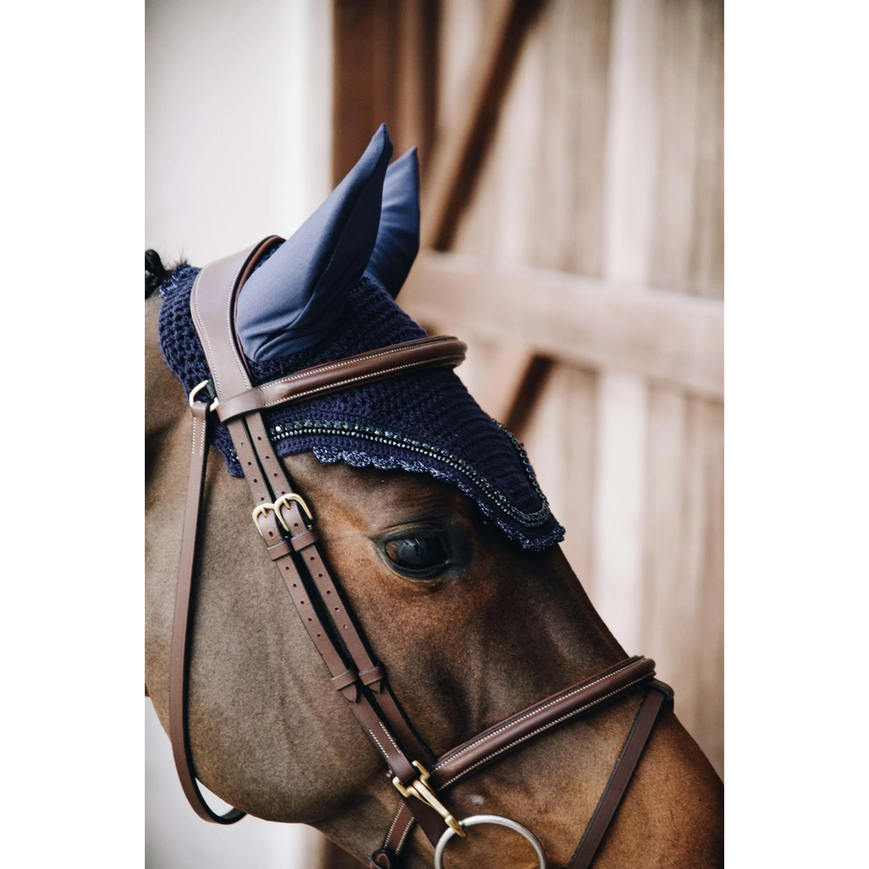 Kentucky Bonnet Anti-Mouches Wellington Stone & Pearl Marin foncé - Image 2