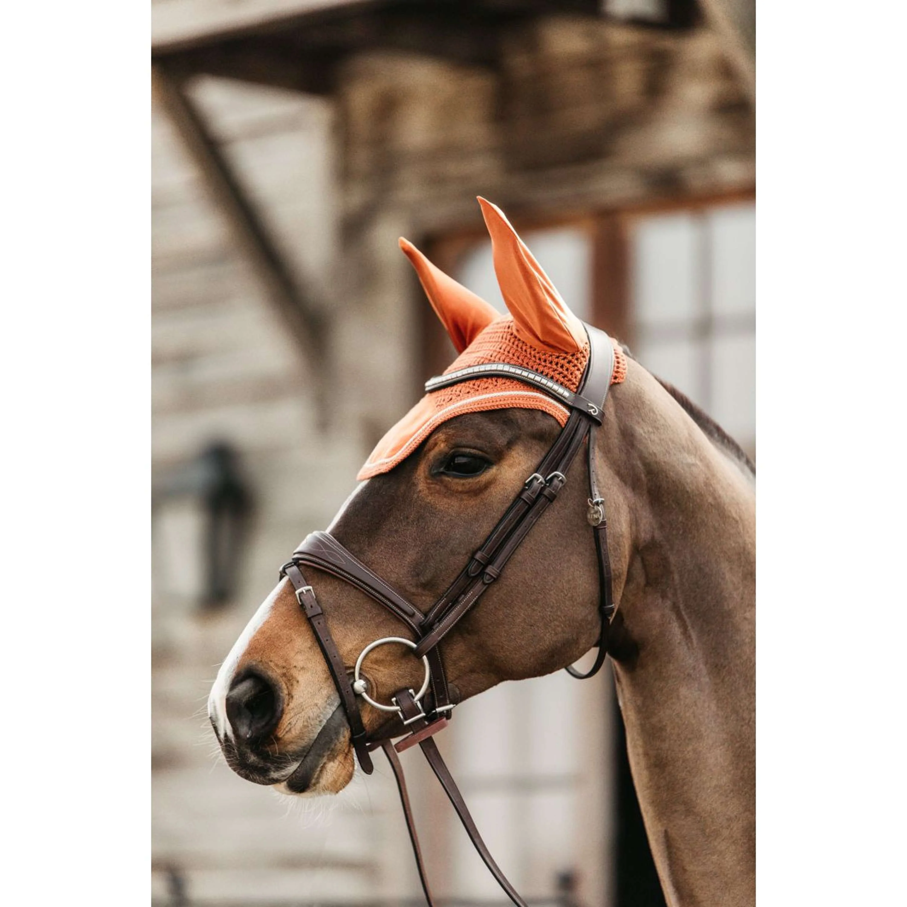 Kentucky Bonnet Anti-Mouches Wellington Velours Orange - Image 2