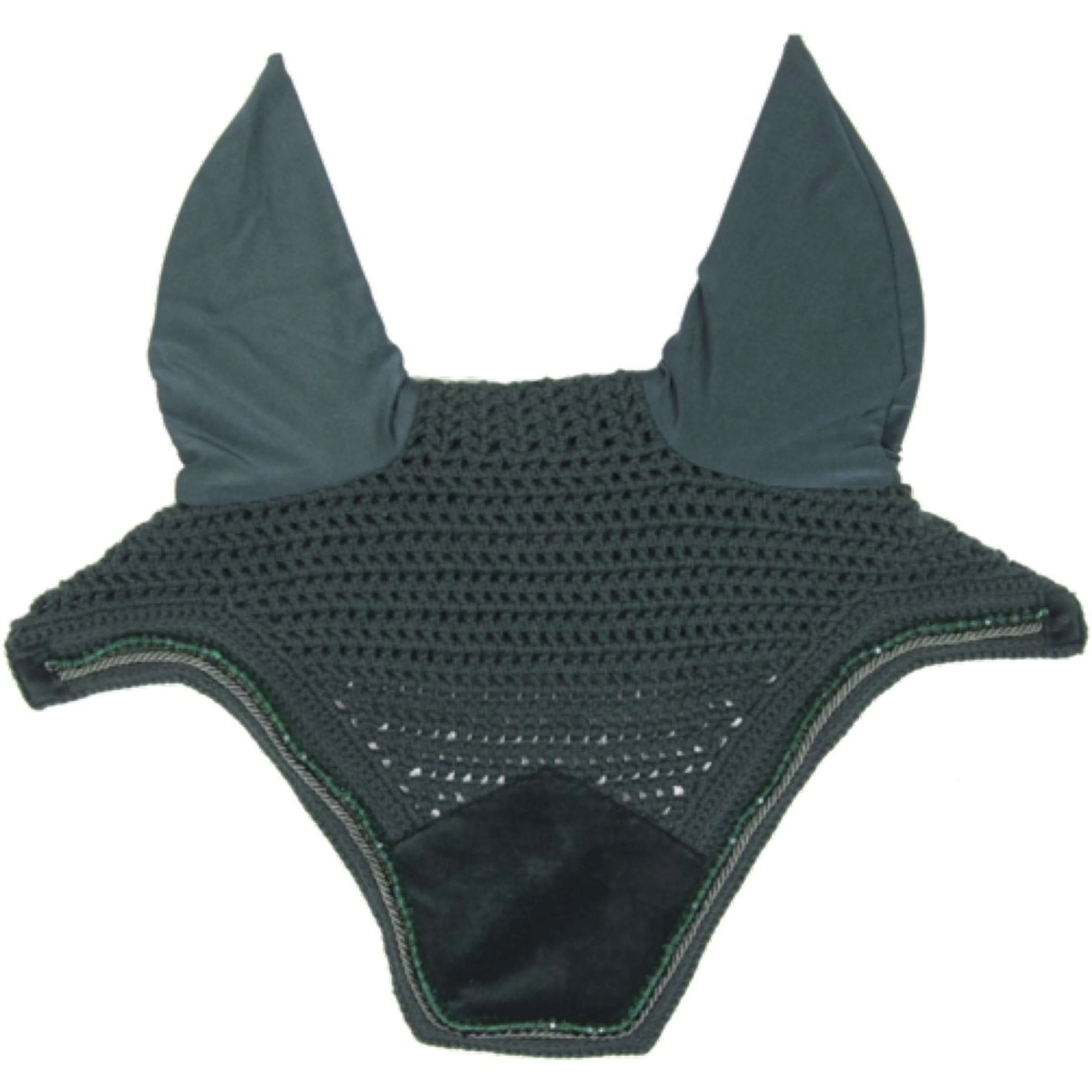 Kentucky Bonnet Anti-Mouches Wellington velours Pearls Pine Green - Image 2
