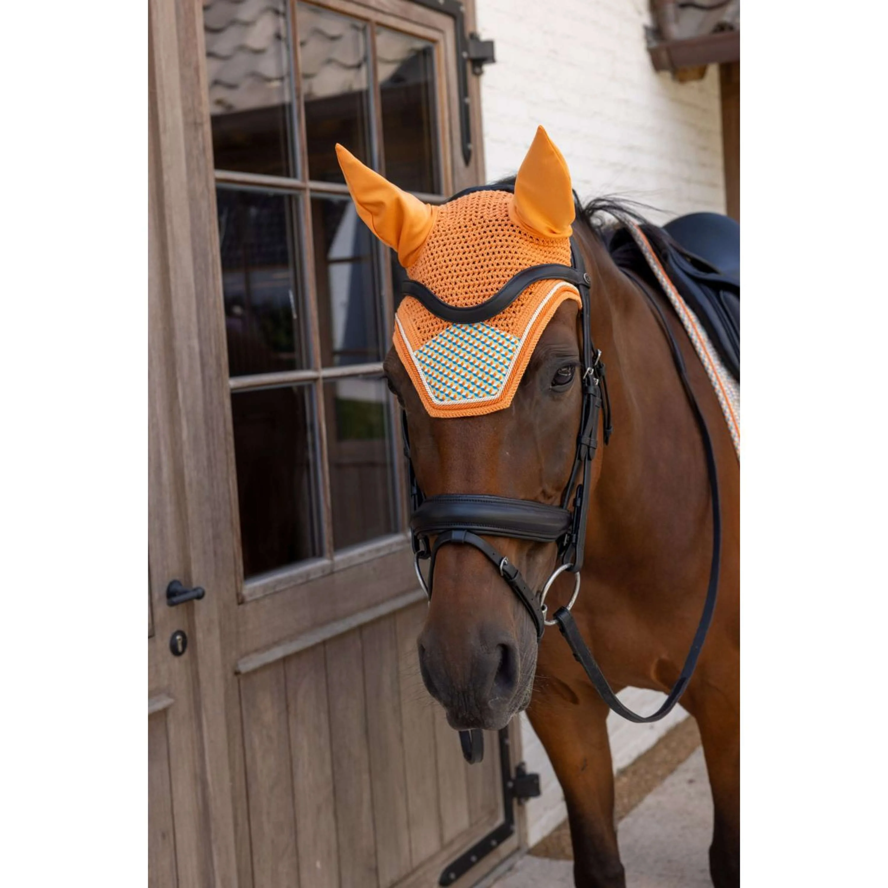 Kentucky Bonnet Anti-Mouches Wellington Velvet Cubes Multicolor - Image 2