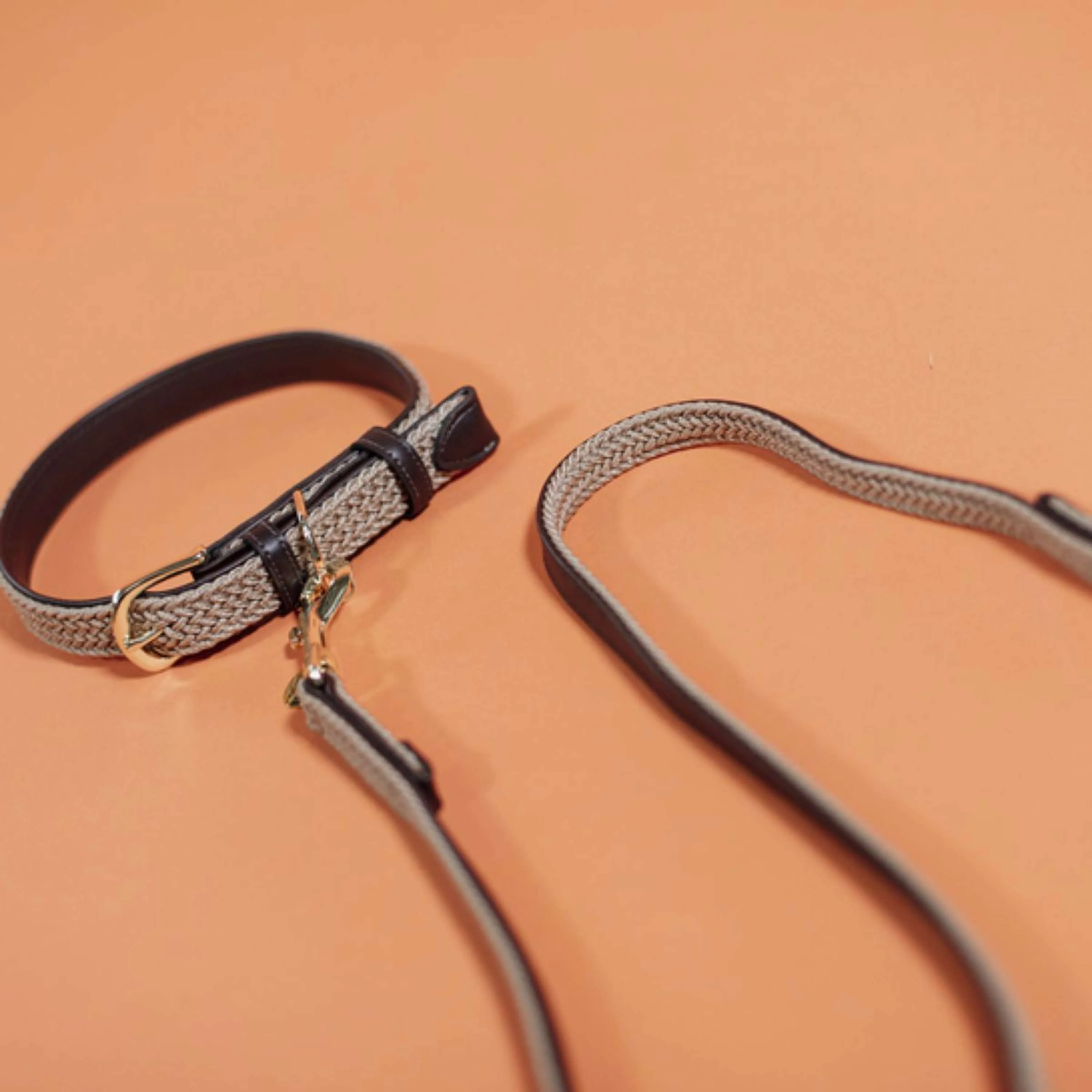 Kentucky Collier Plaited Nylon Beige - Image 4