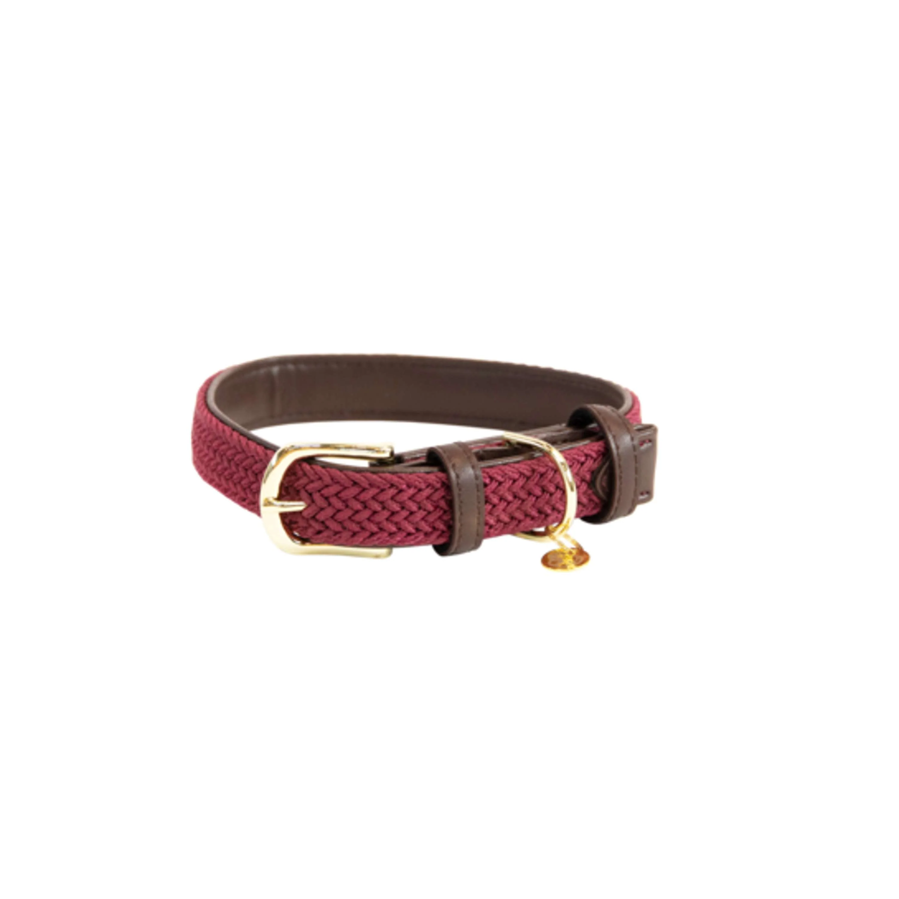 Kentucky Collier Plaited Nylon Bordeaux - Image 2