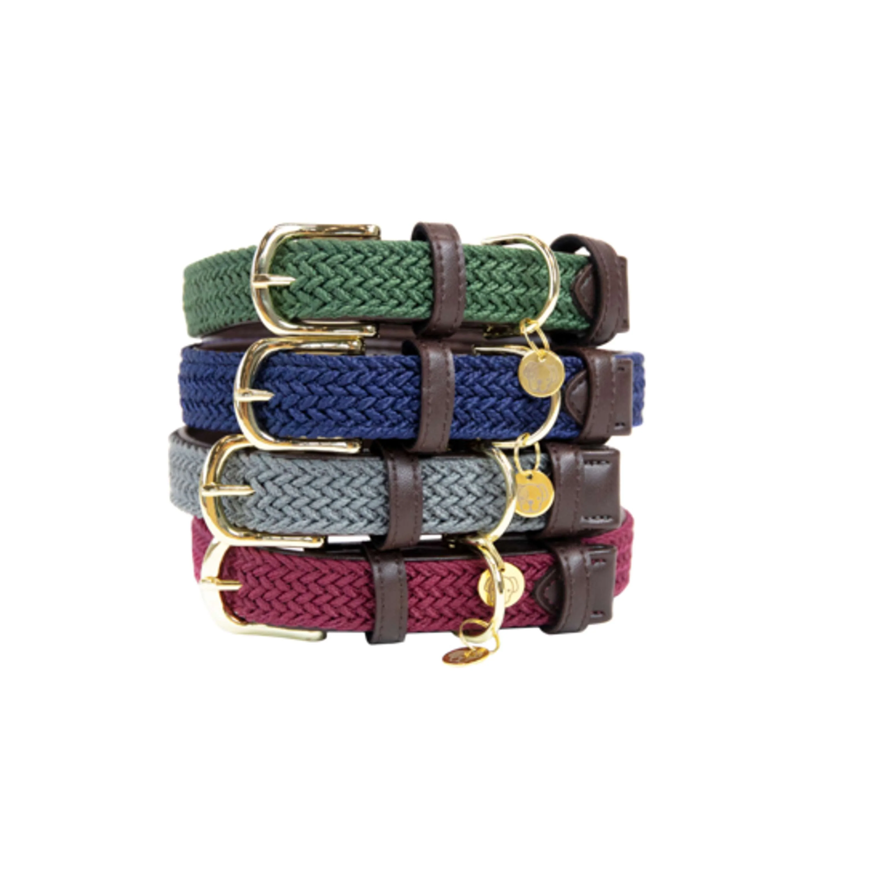 Kentucky Collier Plaited Nylon Bordeaux - Image 4