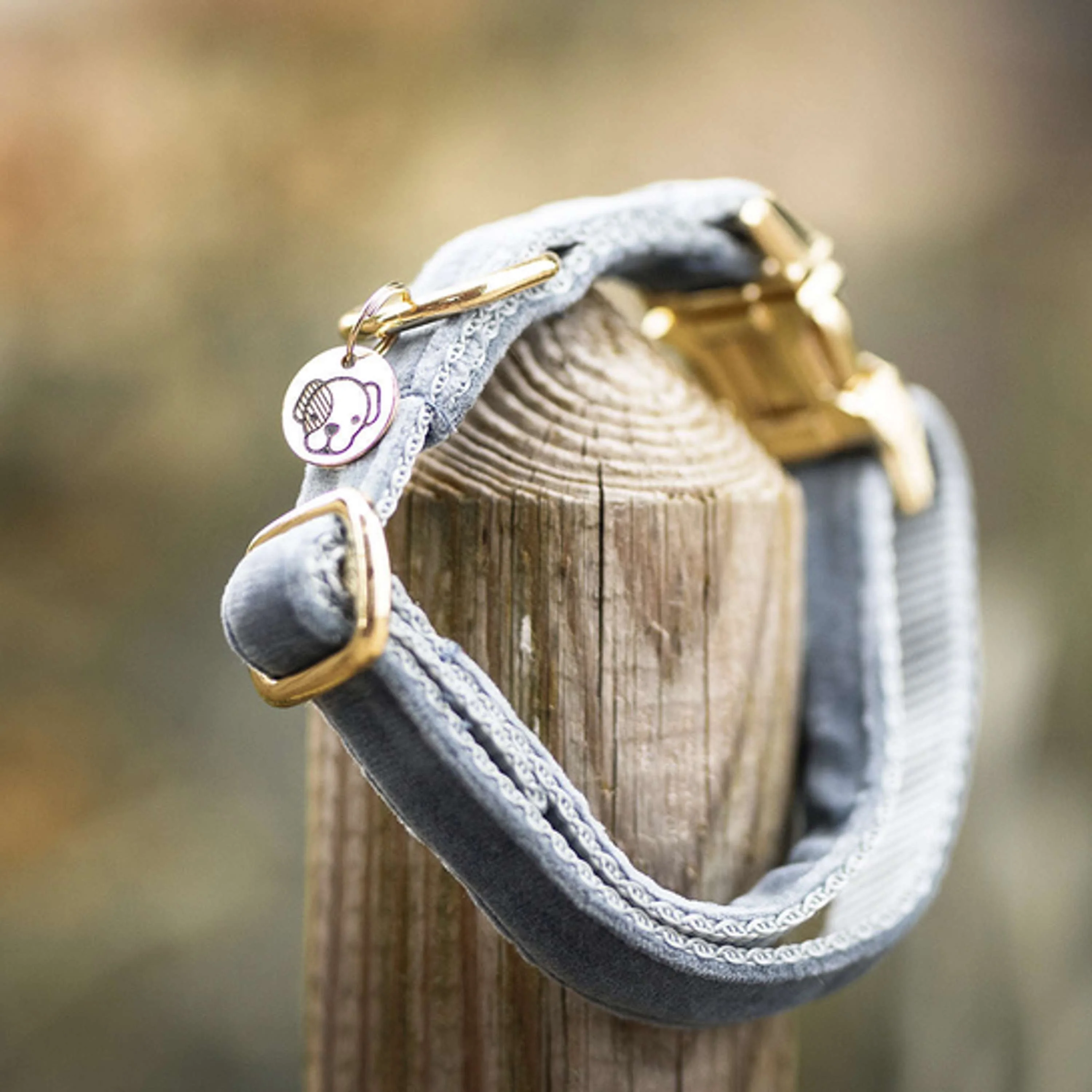 Kentucky Collier velours Bleu clair - Image 3