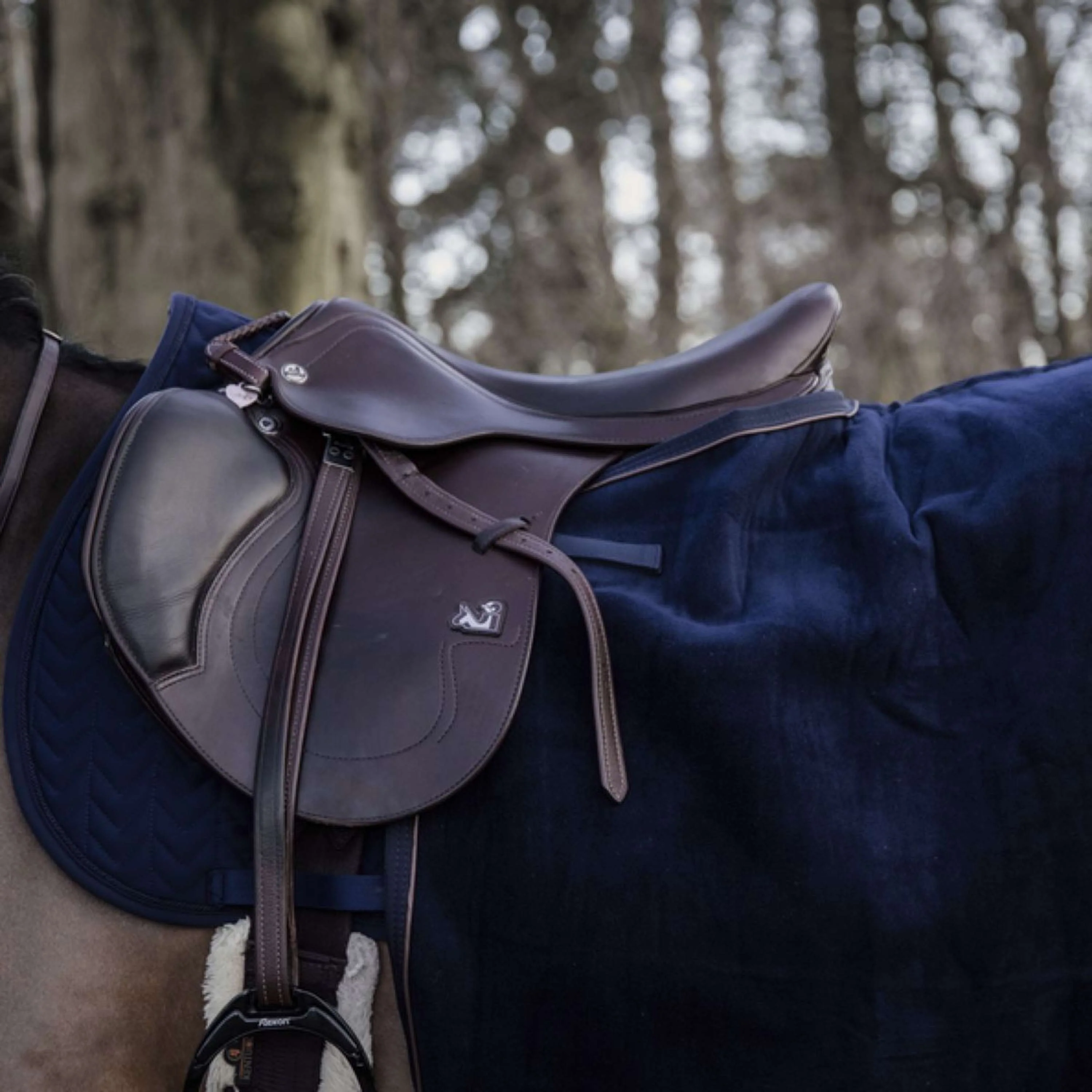 Kentucky Couvre-reins Carré Heavy Fleece Marin - Image 3