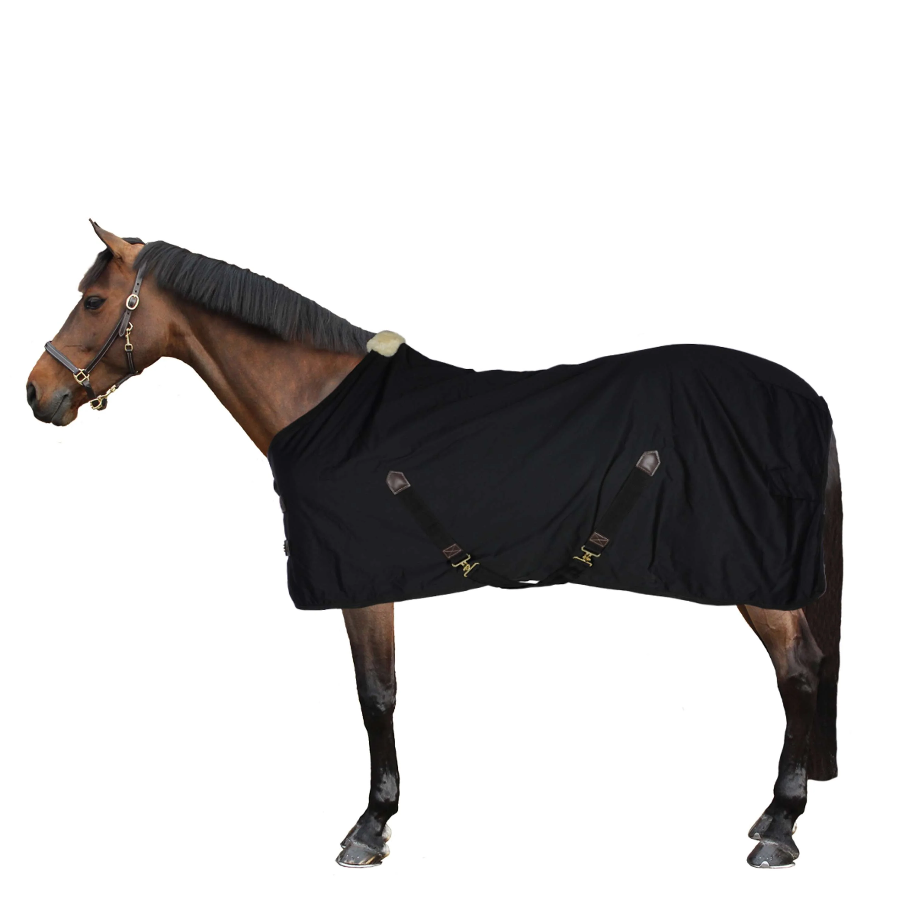 Kentucky Couverture en Coton Noir - Image 3