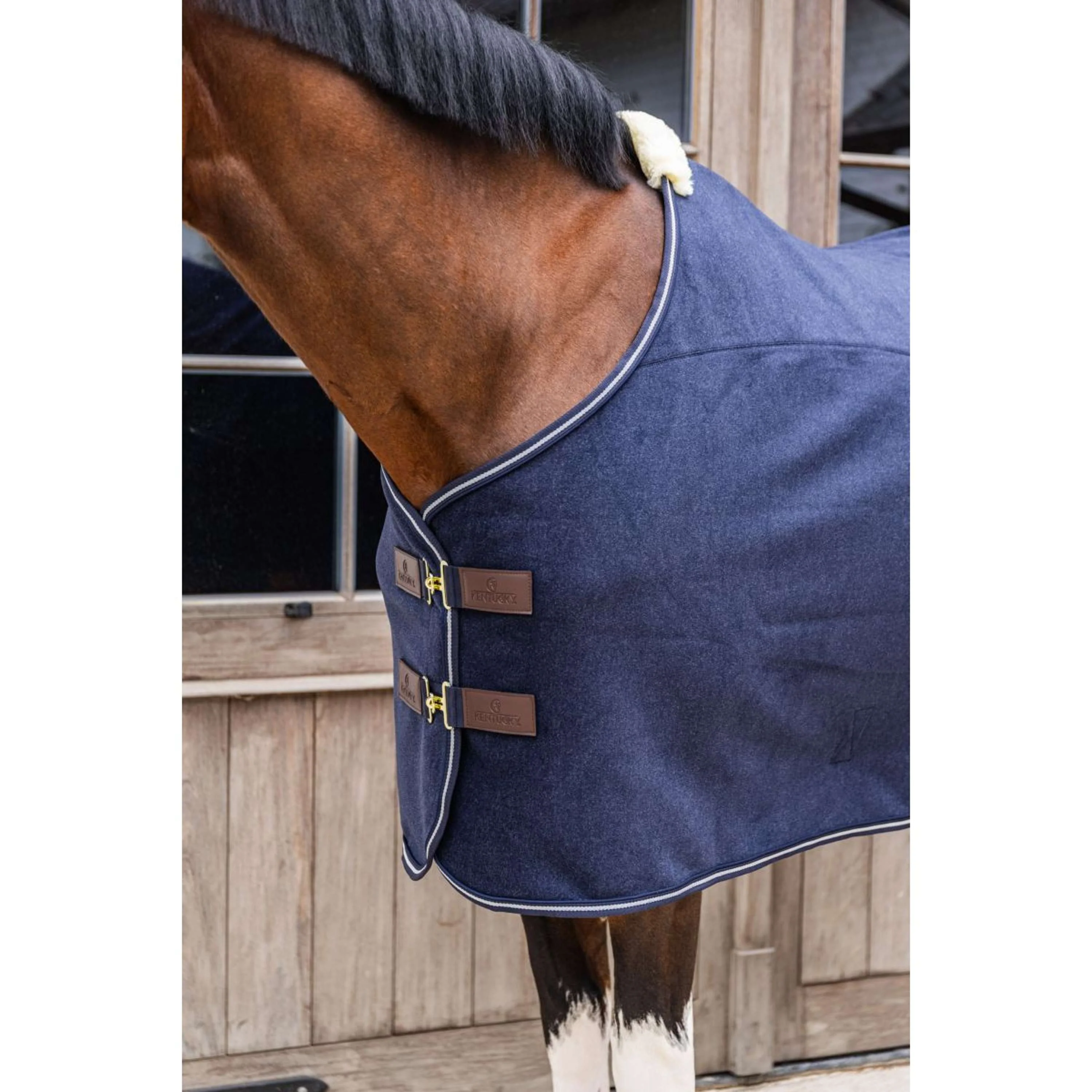 Kentucky Couverture Polaire Heavy Melange Marin - Image 3