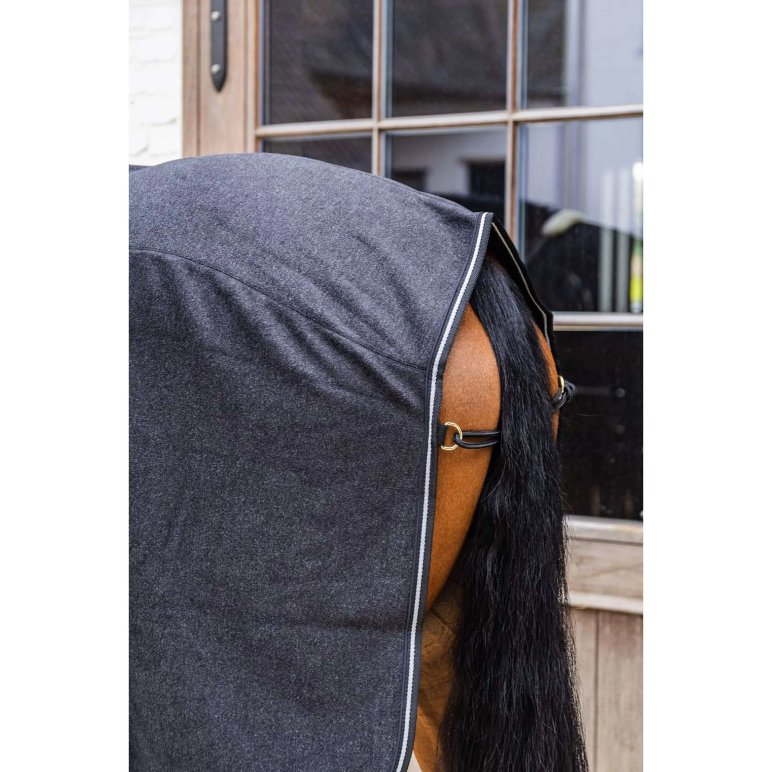 Kentucky Couverture Polaire Heavy Melange Noir - Image 6