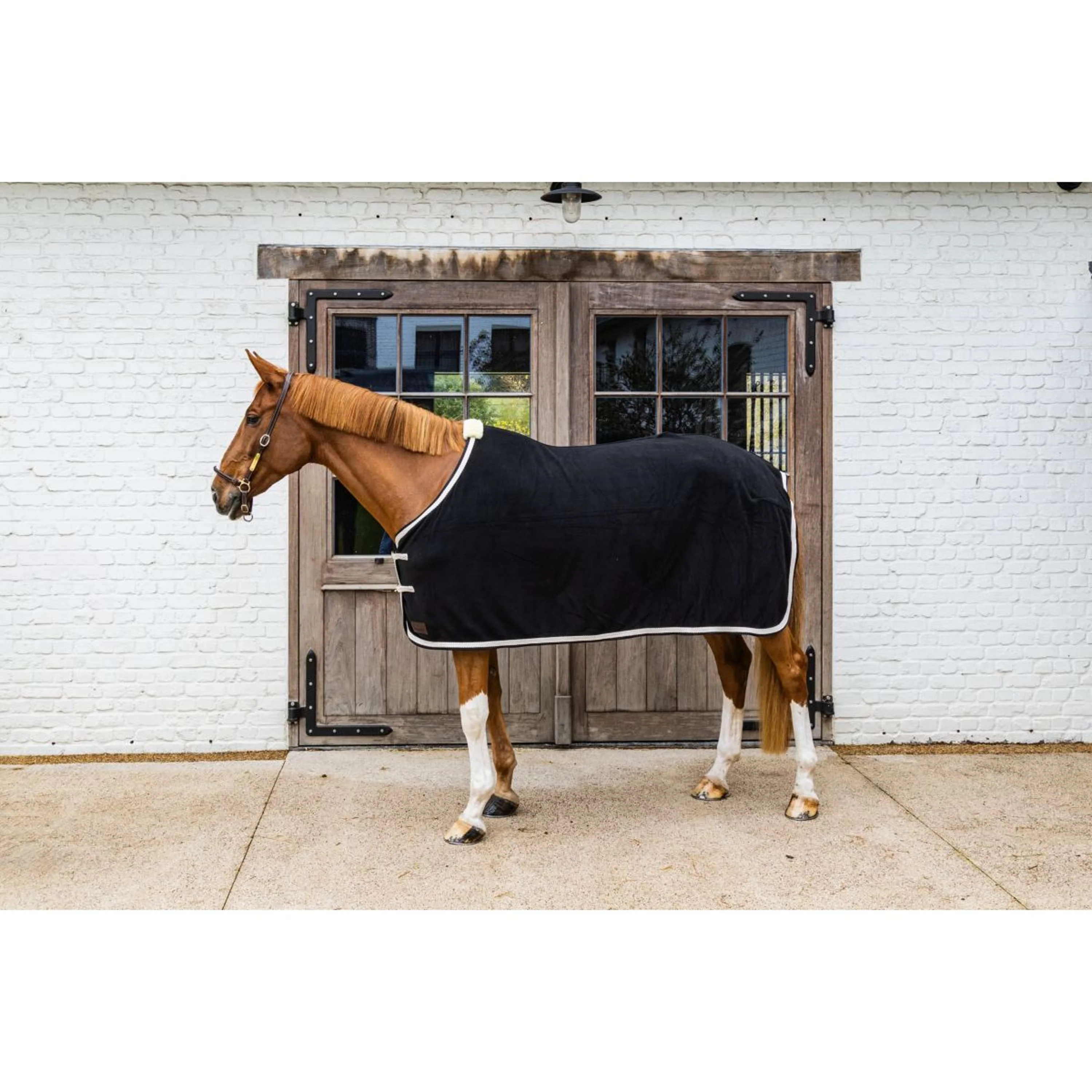 Kentucky Couverture Polaire Plaited Noir - Image 2