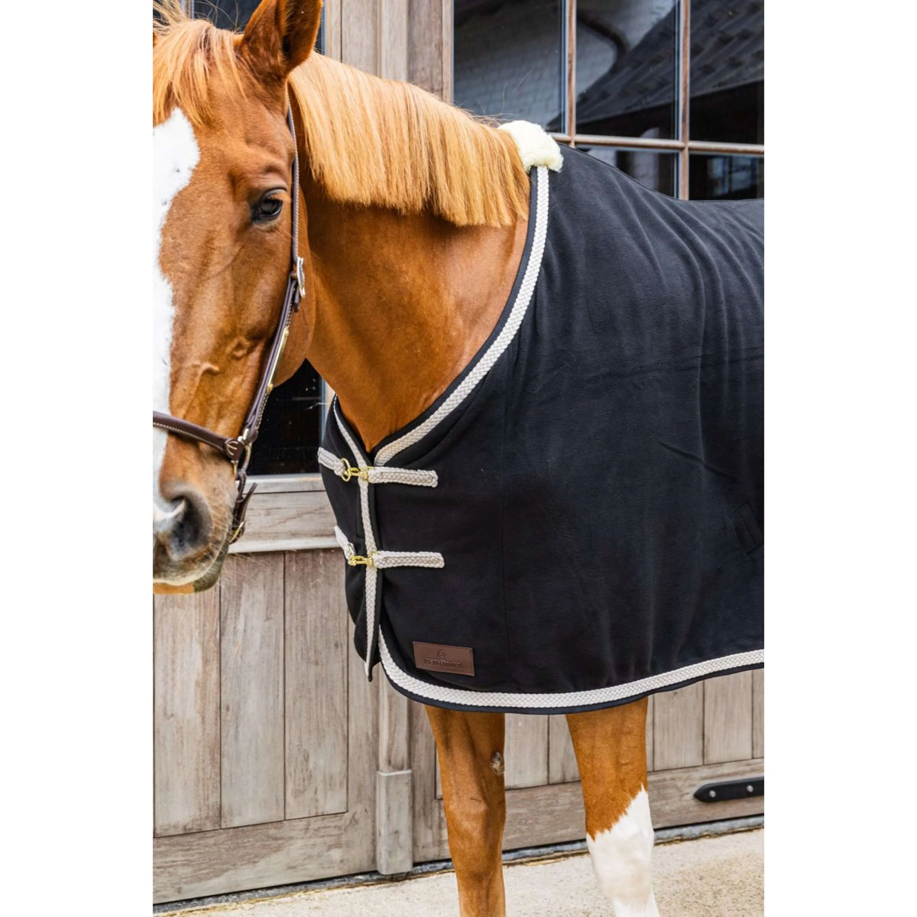 Kentucky Couverture Polaire Plaited Noir - Image 3