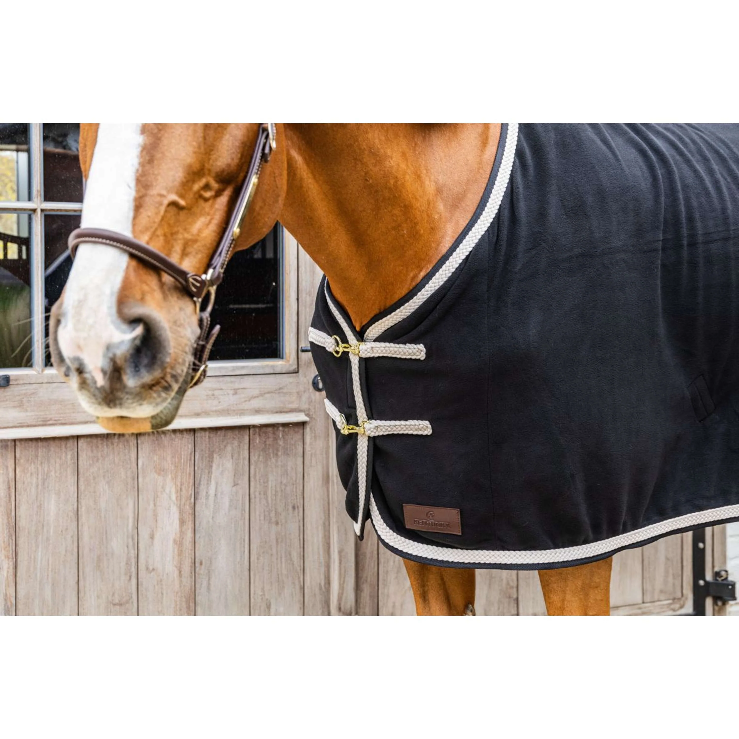 Kentucky Couverture Polaire Plaited Noir - Image 4