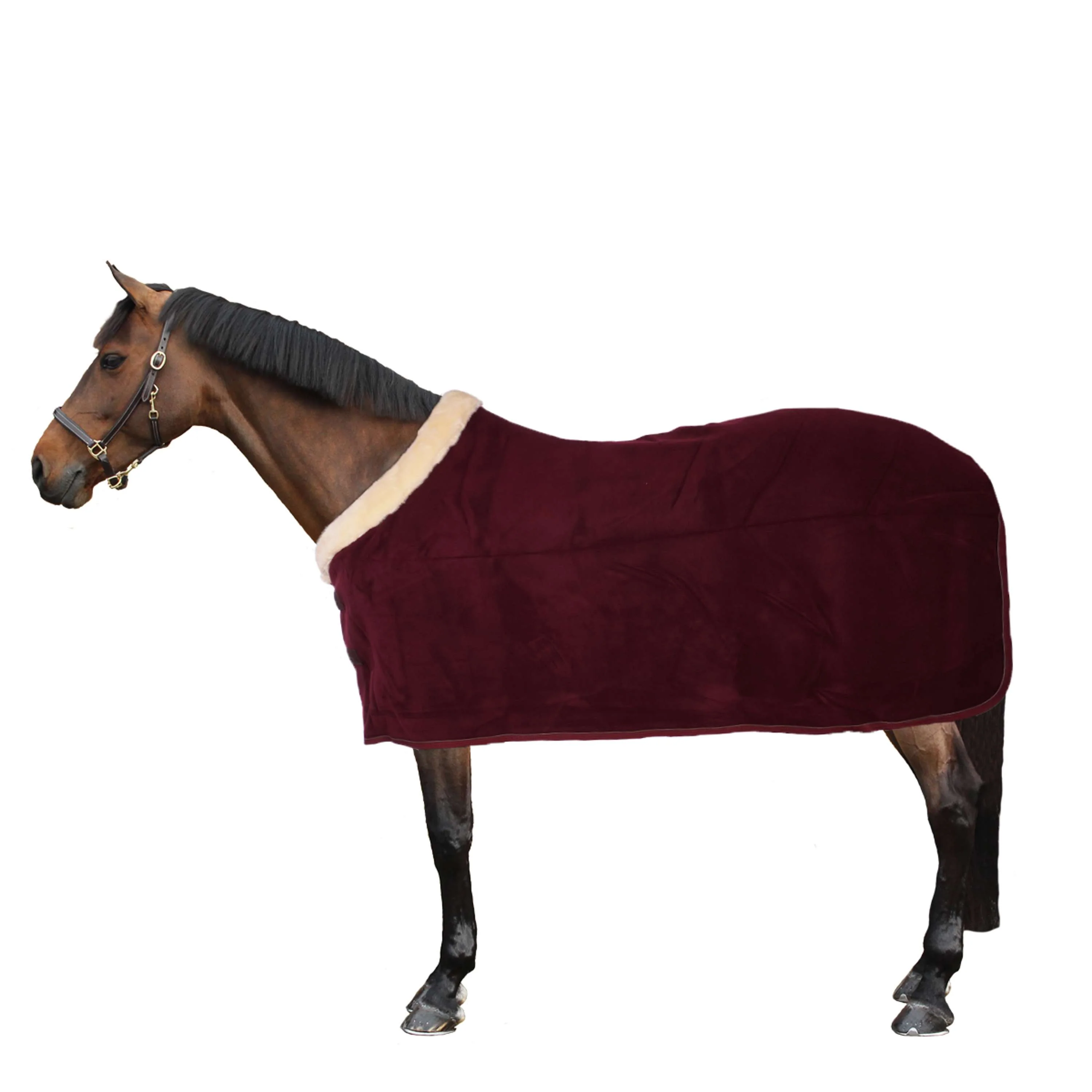 Kentucky Couvertures Anti-Transpiration Show Fleece Heavy Bordeaux - Image 4