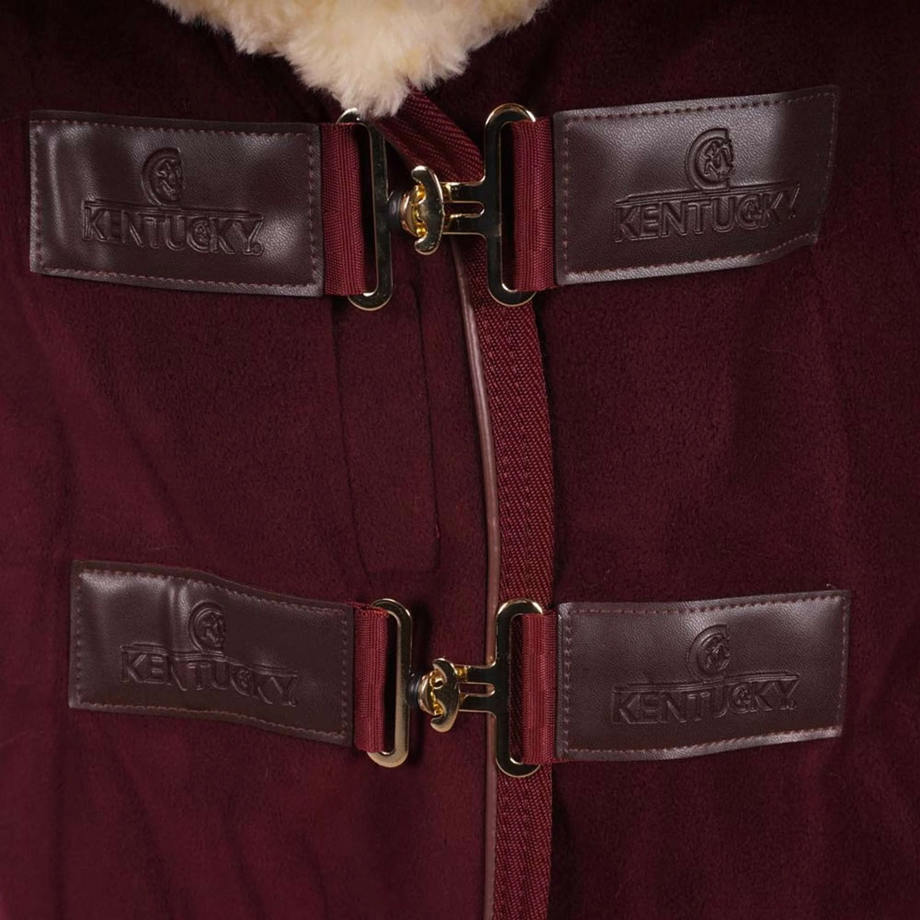 Kentucky Couvertures Anti-Transpiration Show Fleece Heavy Bordeaux - Image 5
