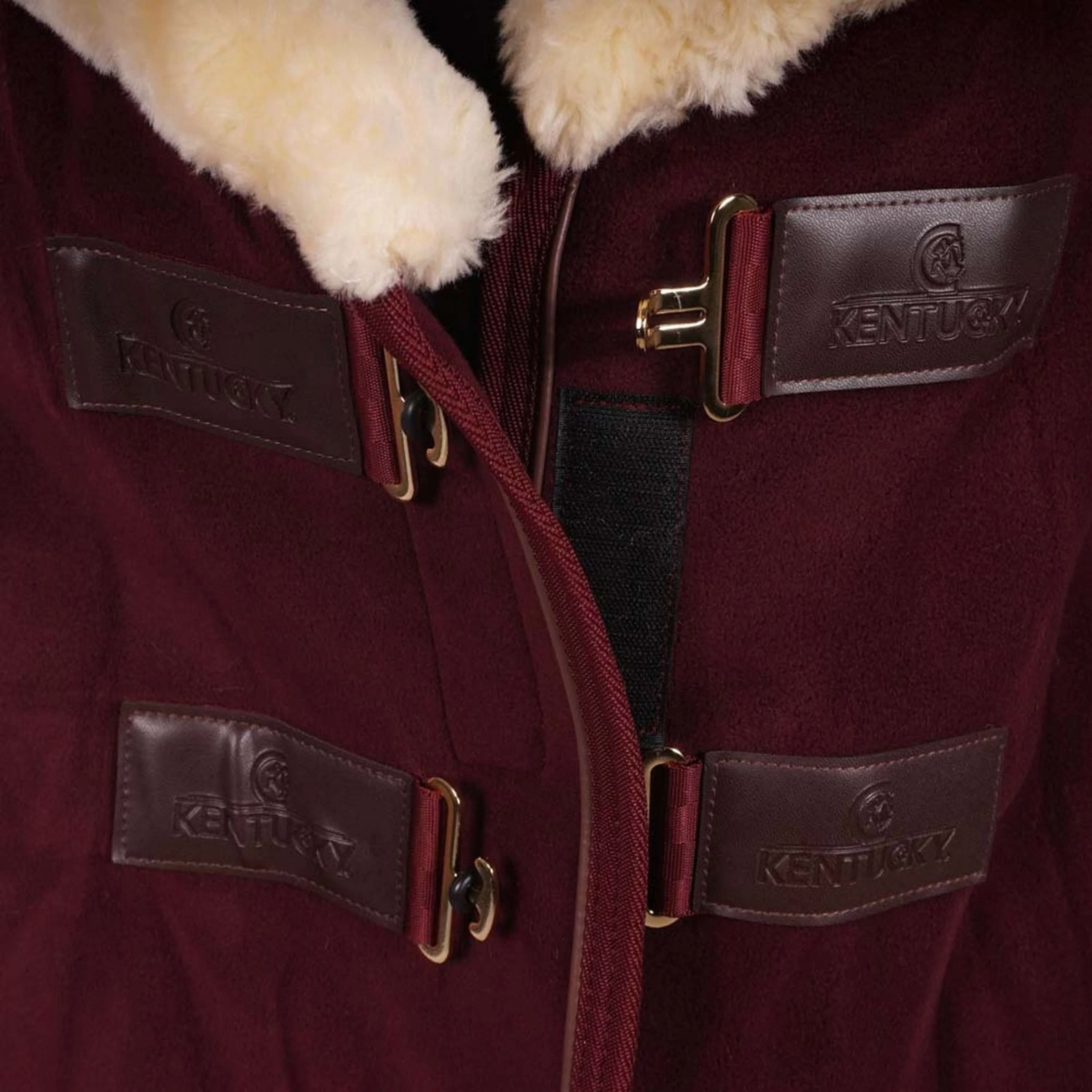 Kentucky Couvertures Anti-Transpiration Show Fleece Heavy Bordeaux - Image 6