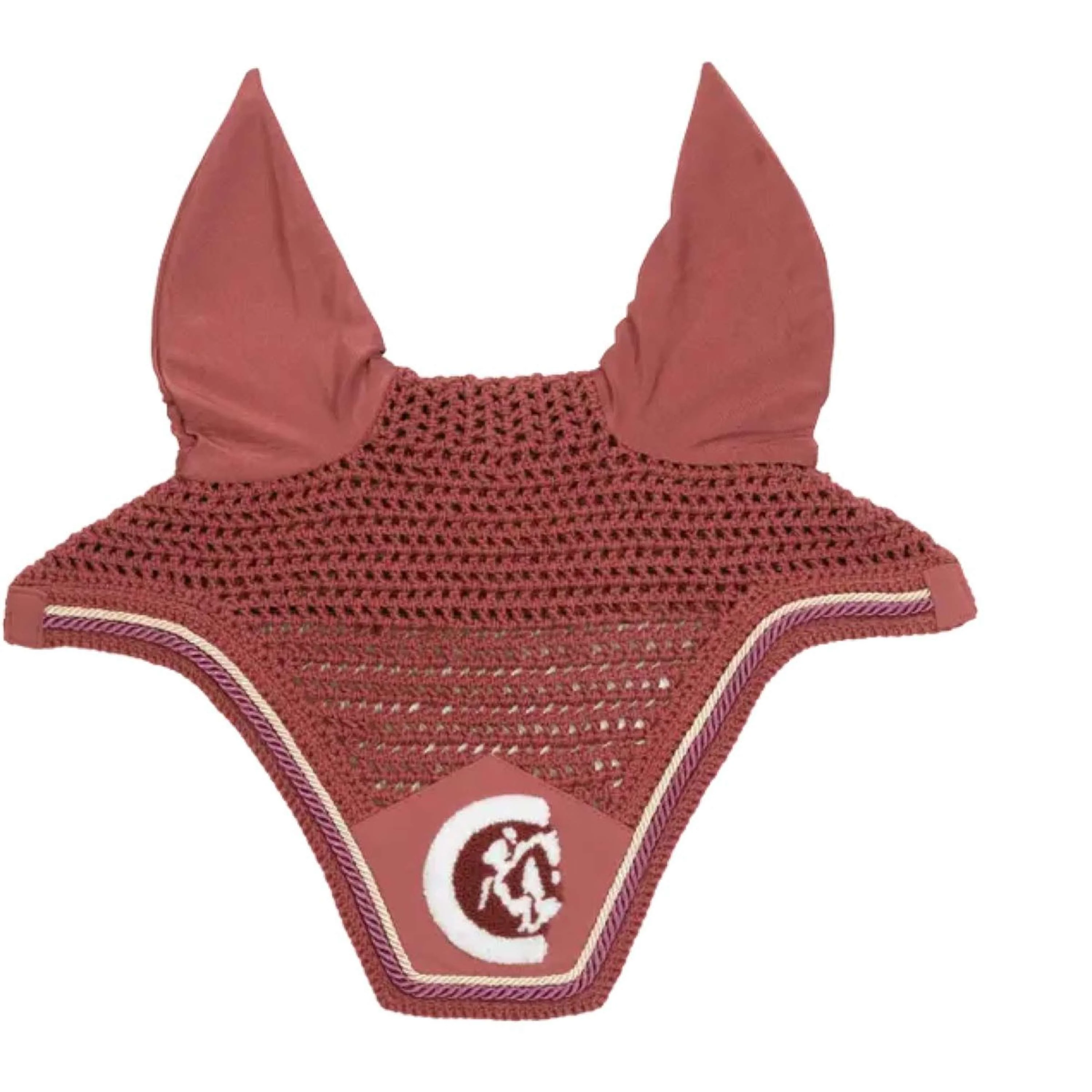 Kentucky Horsewear Bonnet Anti-Mouches Wellington 3D Logo Fuchsia - Image 2