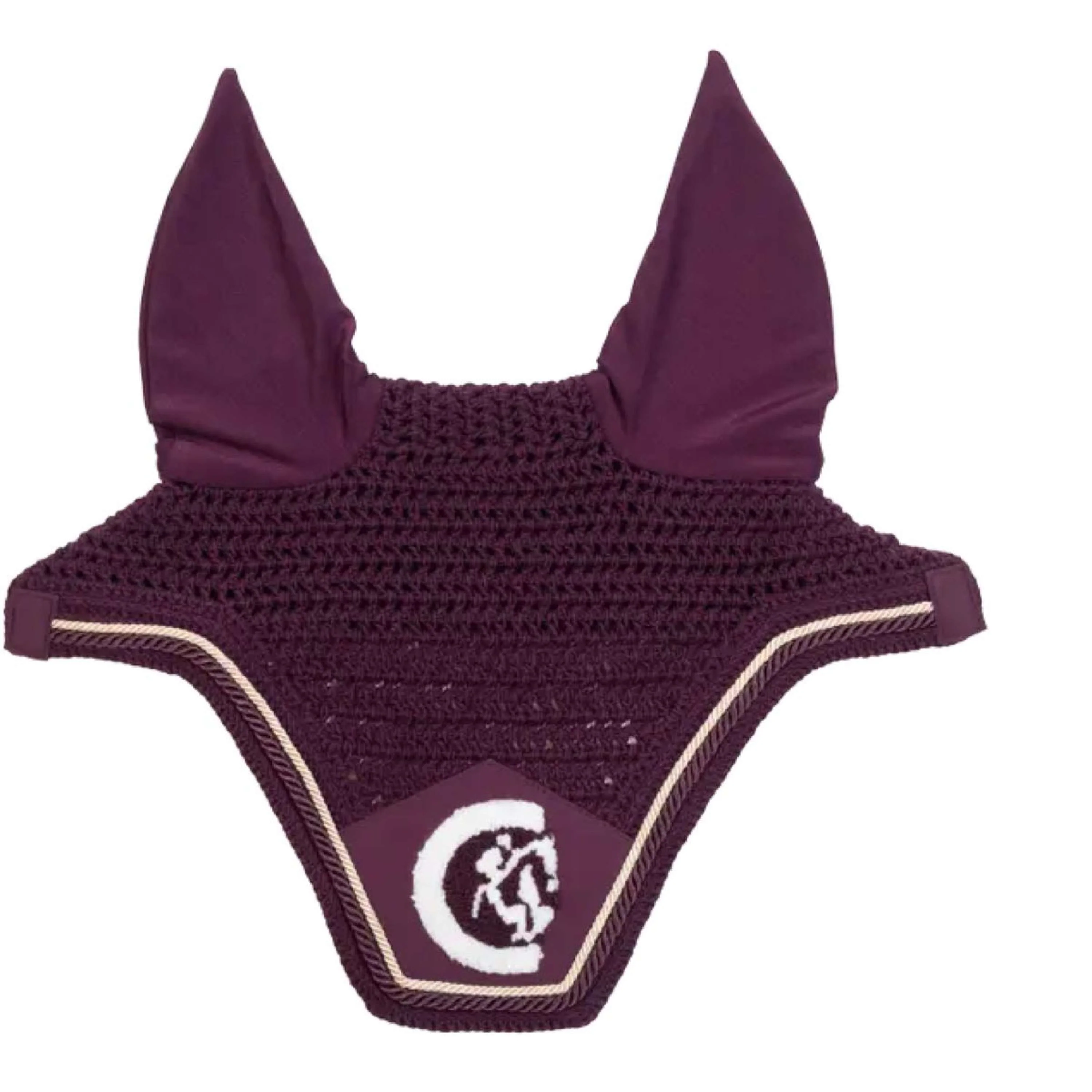 Kentucky Horsewear Bonnet Anti-Mouches Wellington 3D Logo Violet - Image 2