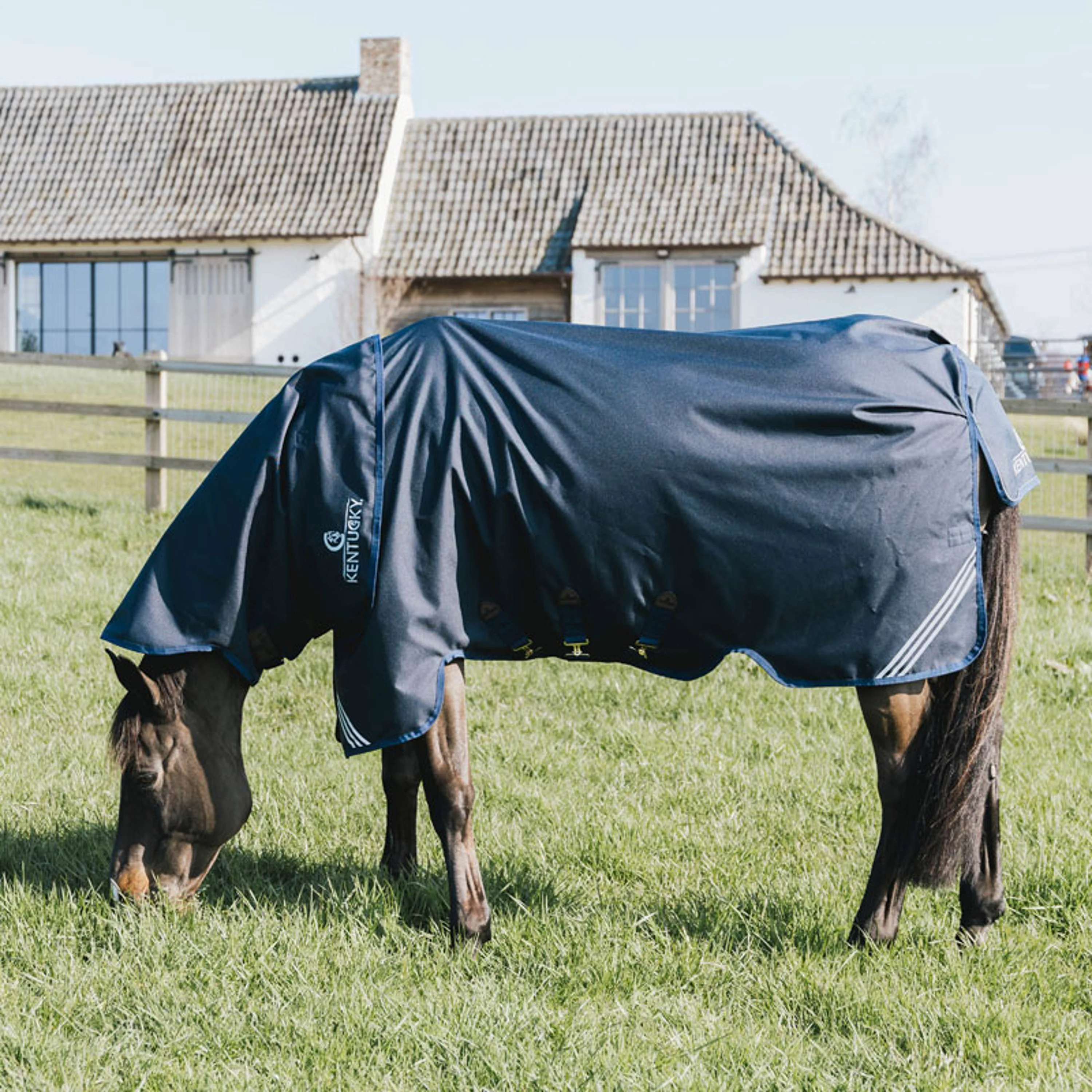 Kentucky Turnout Rug All Weather Comfort Waterproof 0g Marin - Image 11