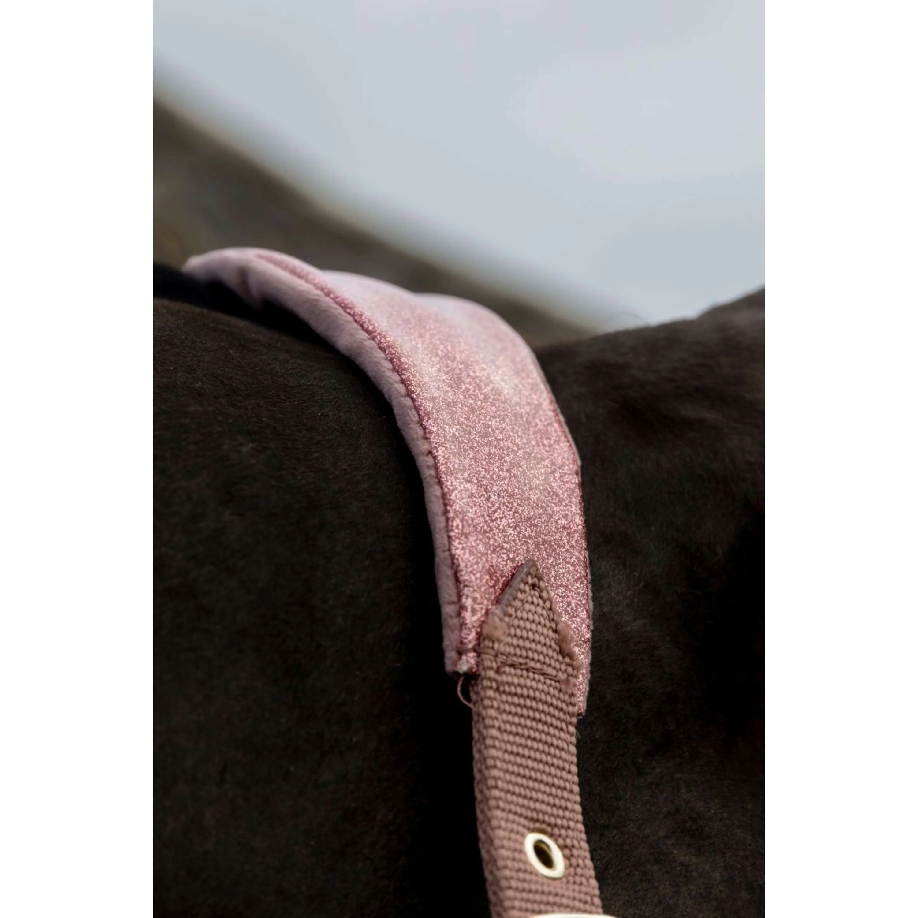 Kentucky Horsewear Licol Velvet Glitter Unicorn Rose Vieux - Image 4